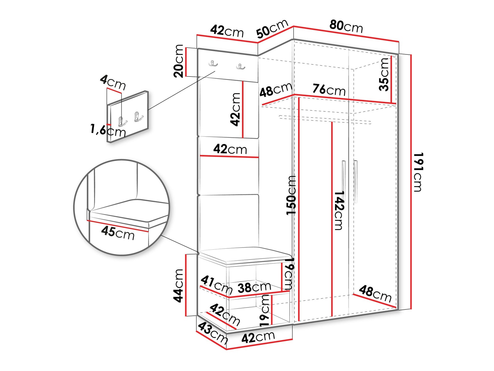 Entrésæt Hartford 523