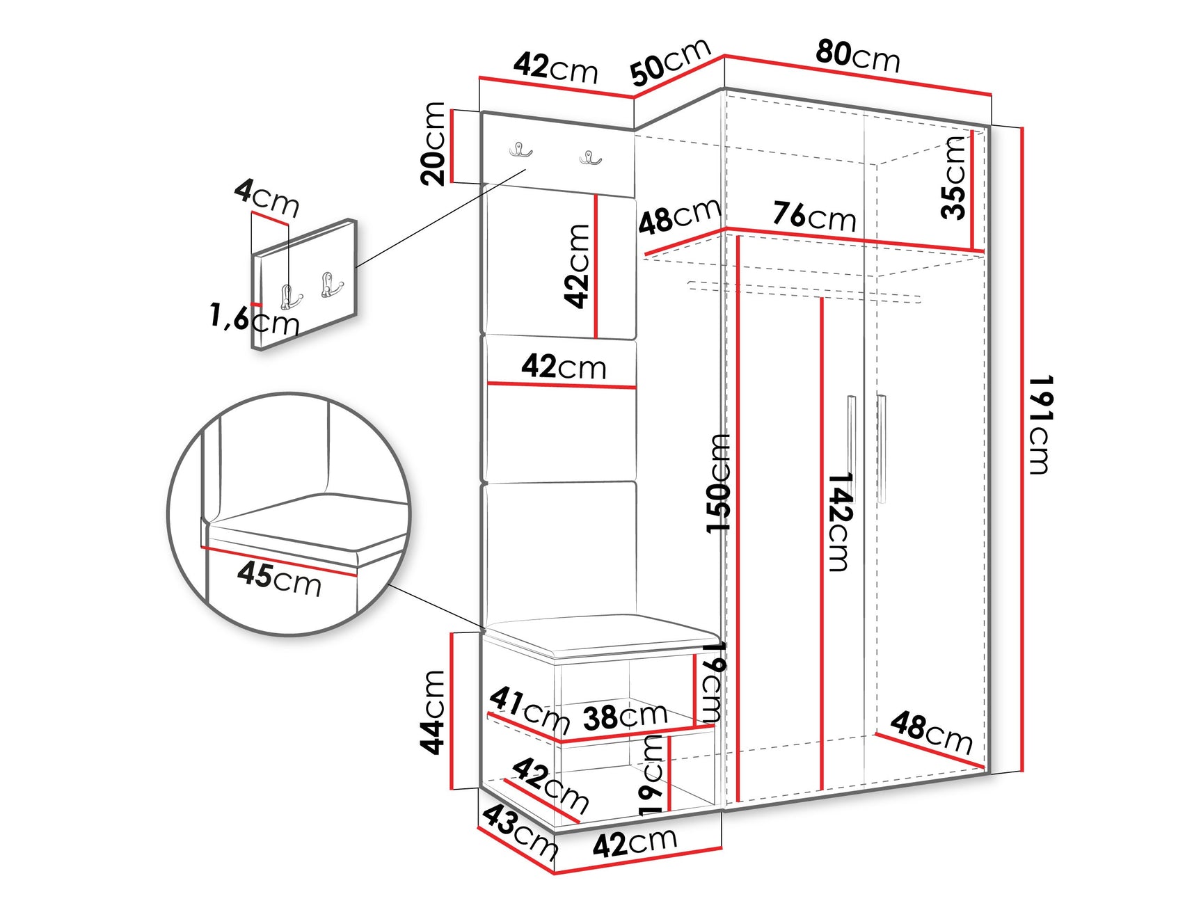 Entrésæt Hartford 523