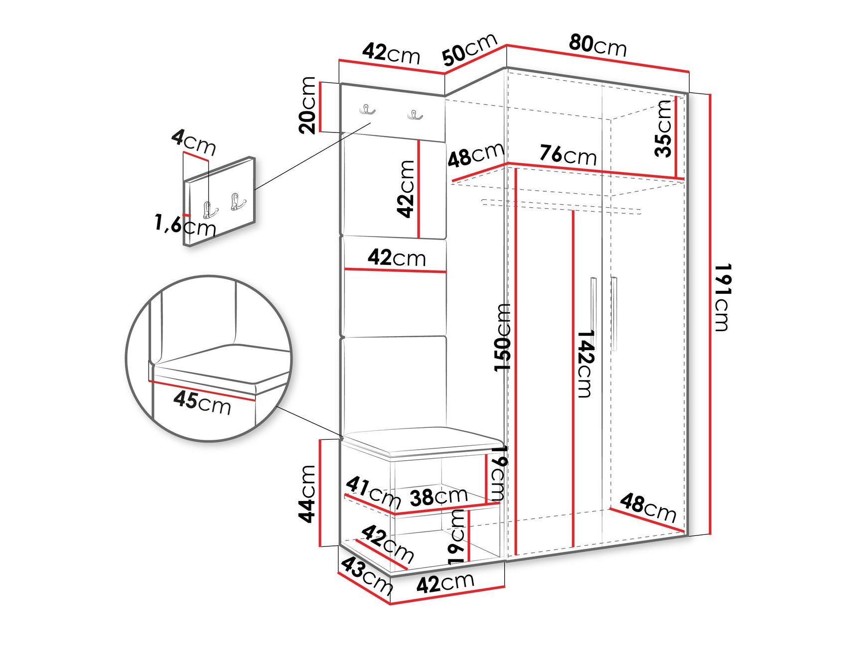 Entrésæt Hartford 523