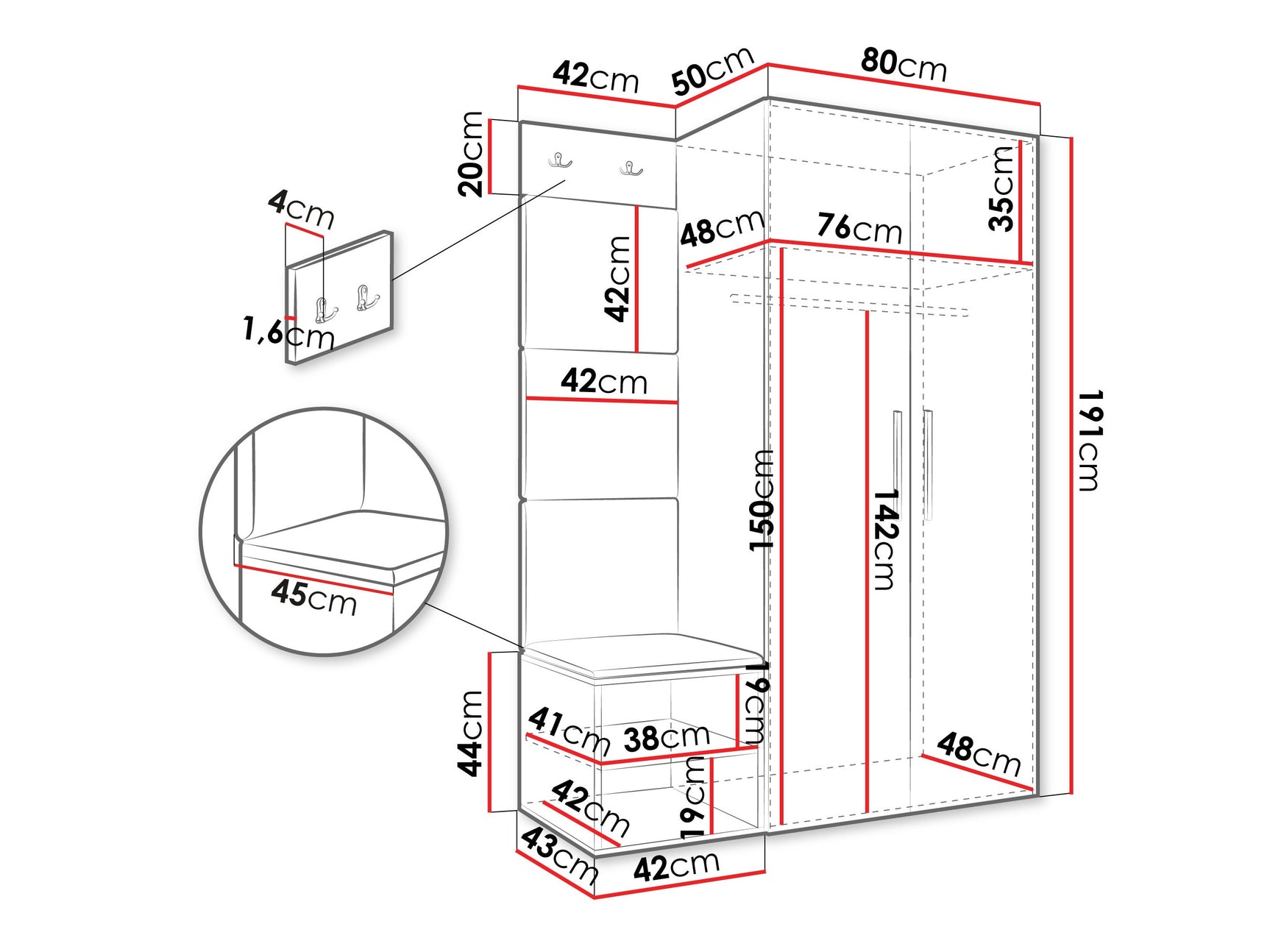 Entrésæt Hartford 523