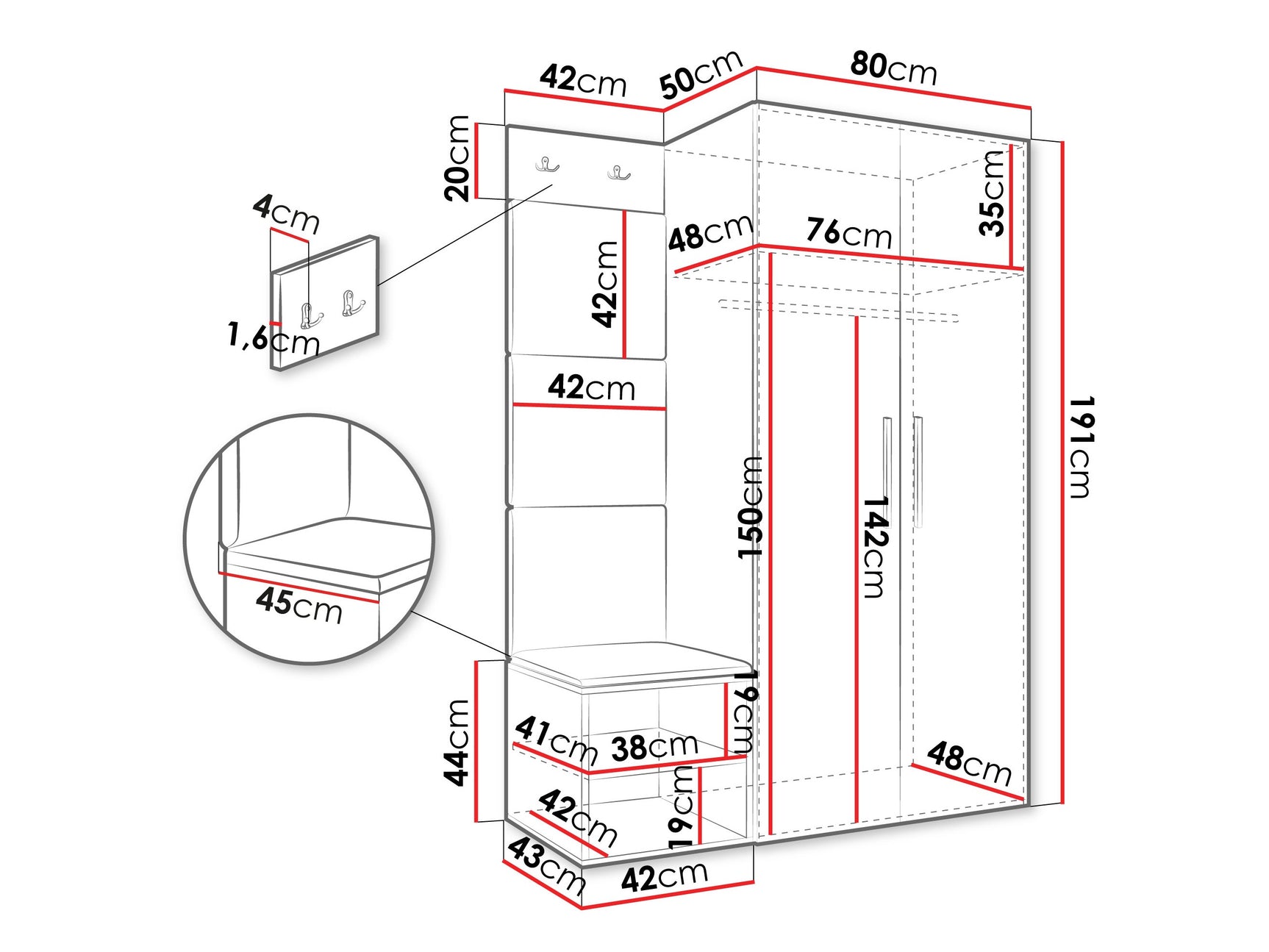 Entrésæt Hartford 523