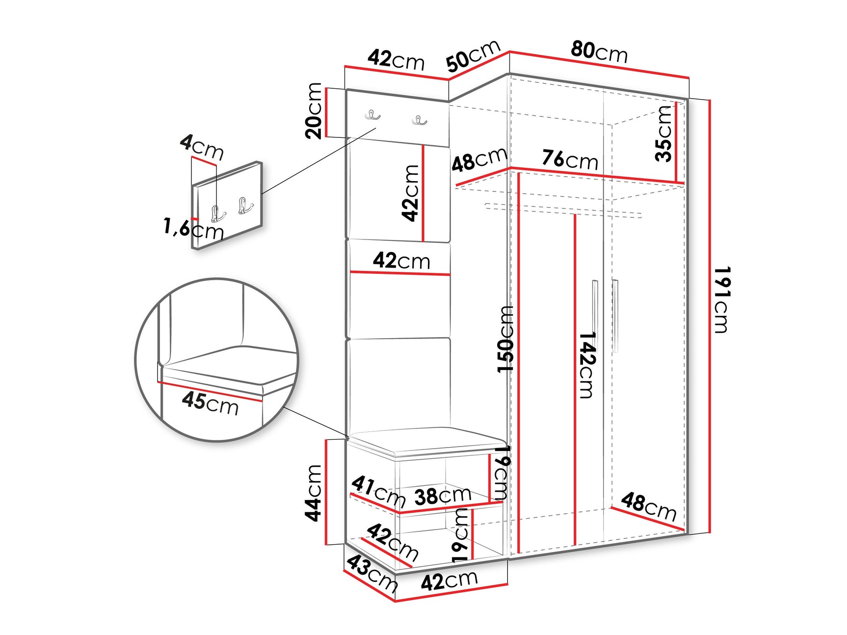 Entrésæt Hartford 523