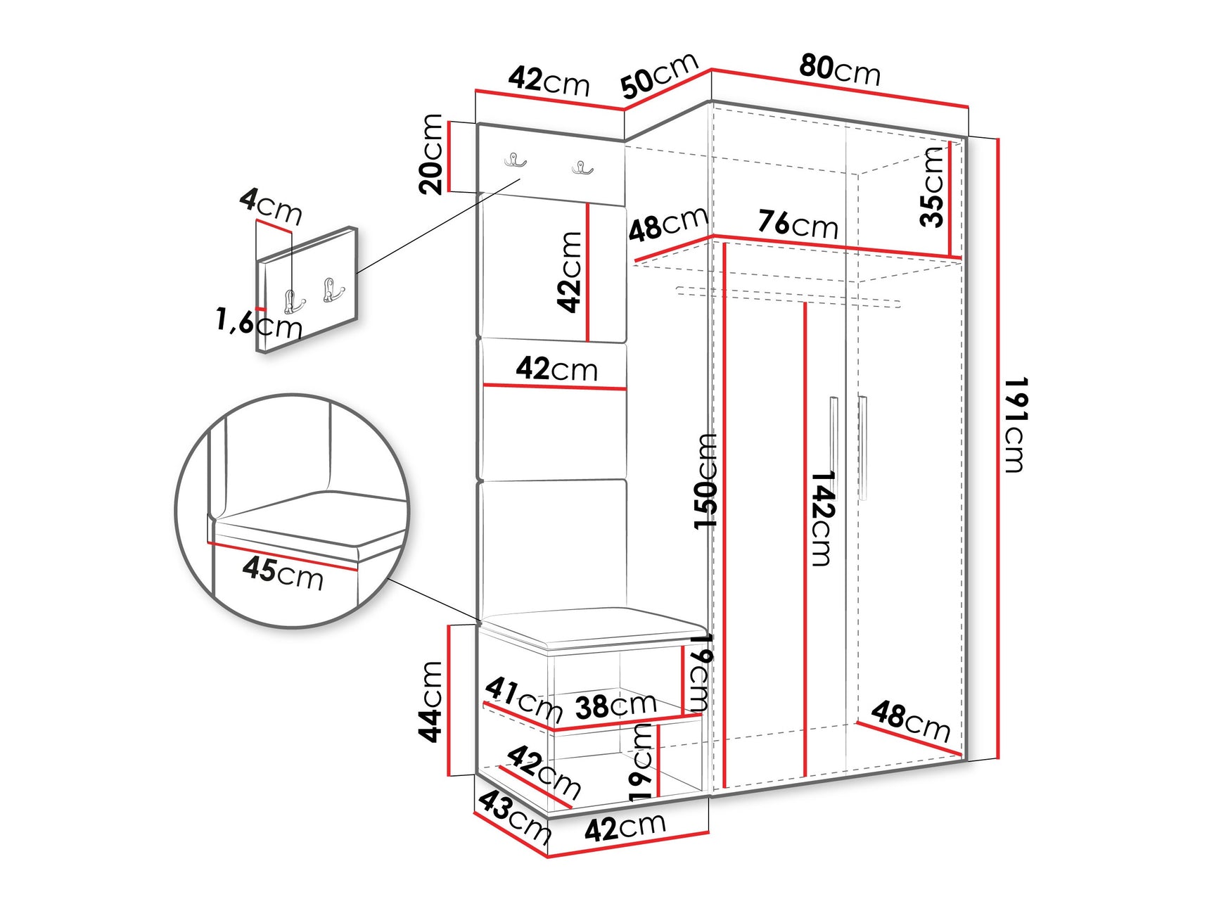 Entrésæt Hartford 523