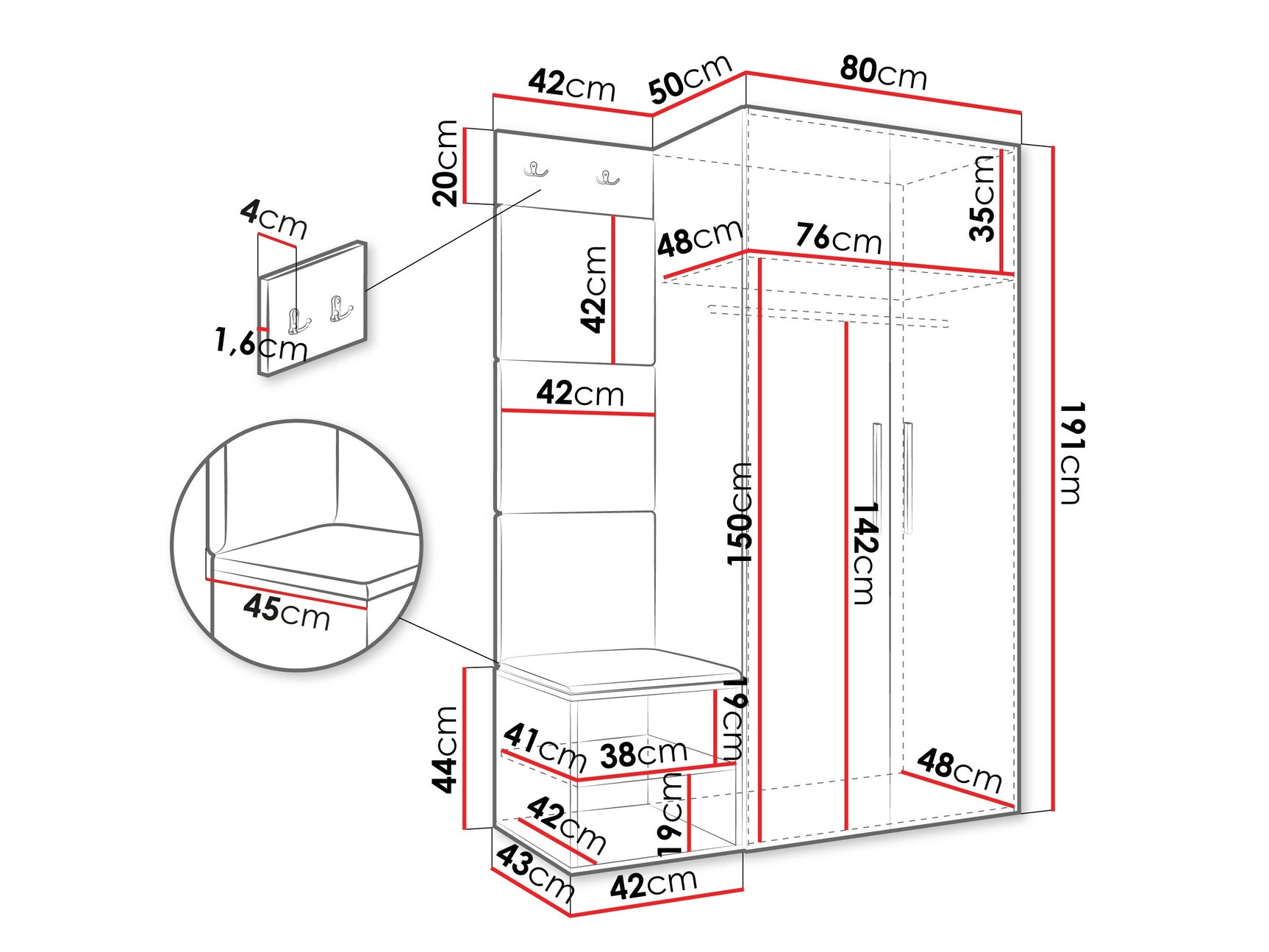Entrésæt Hartford 523