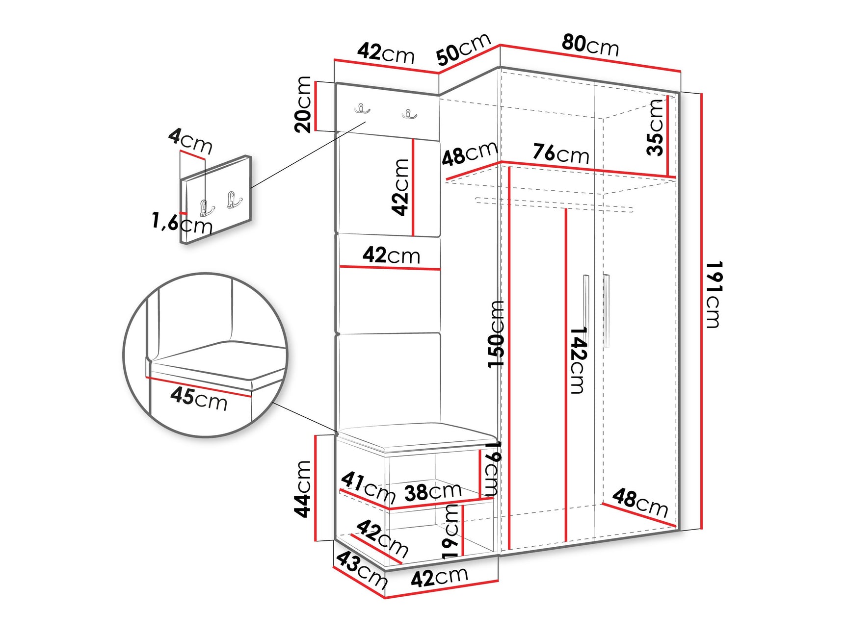 Entrésæt Hartford 523