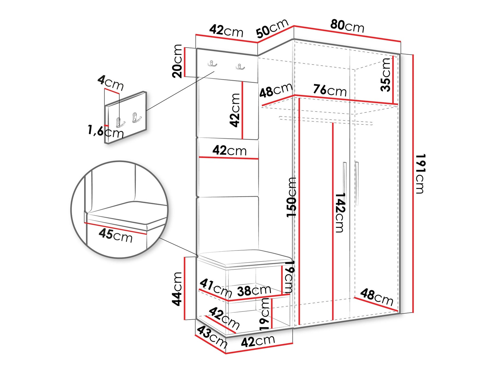 Entrésæt Hartford 523