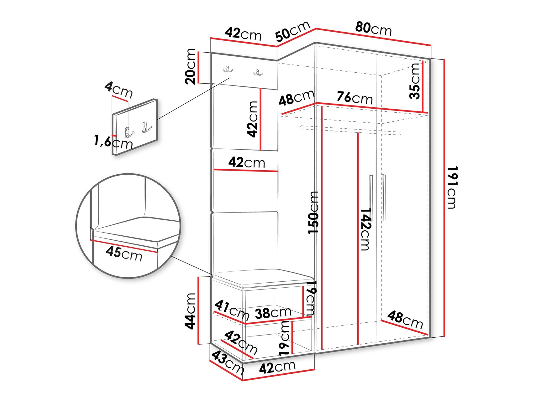 Entrésæt Hartford 523