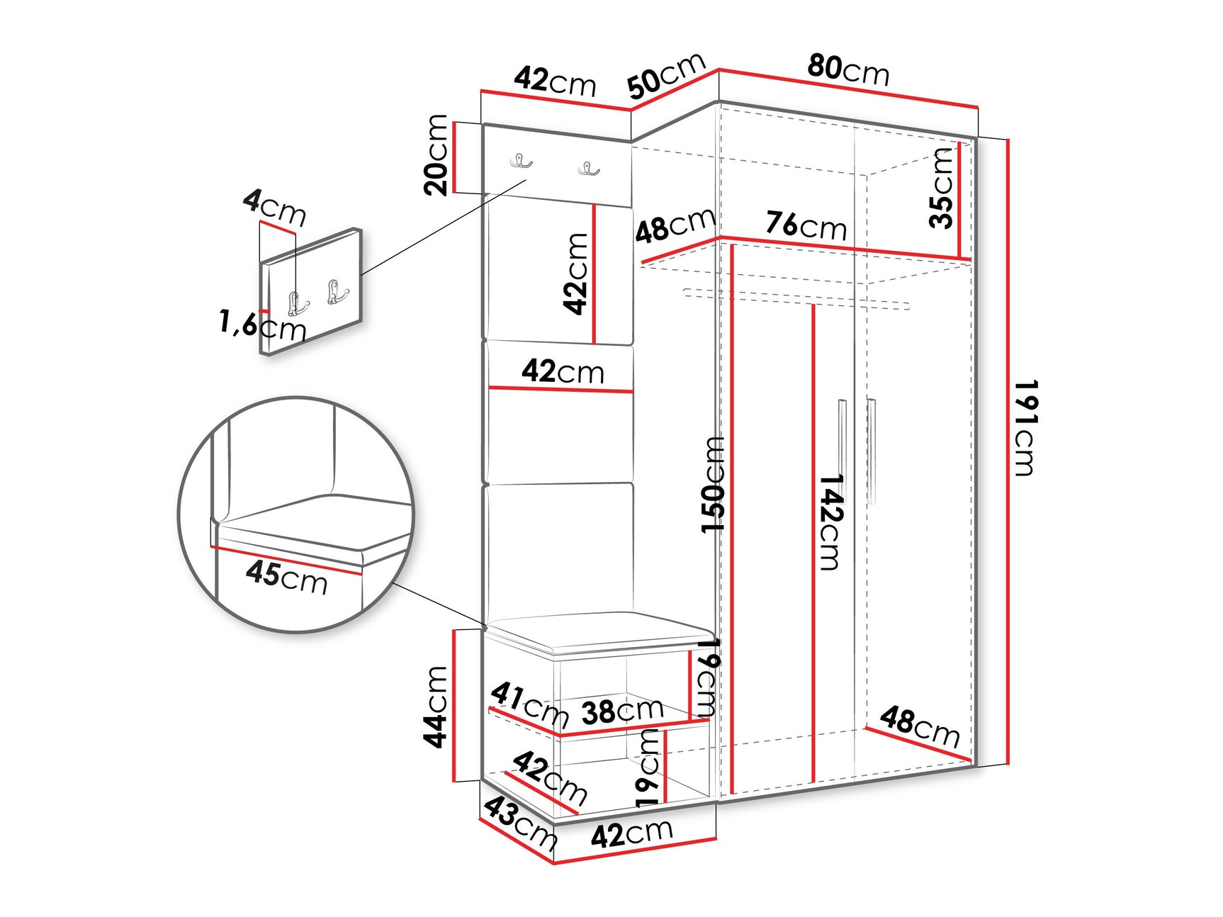 Entrésæt Hartford 523