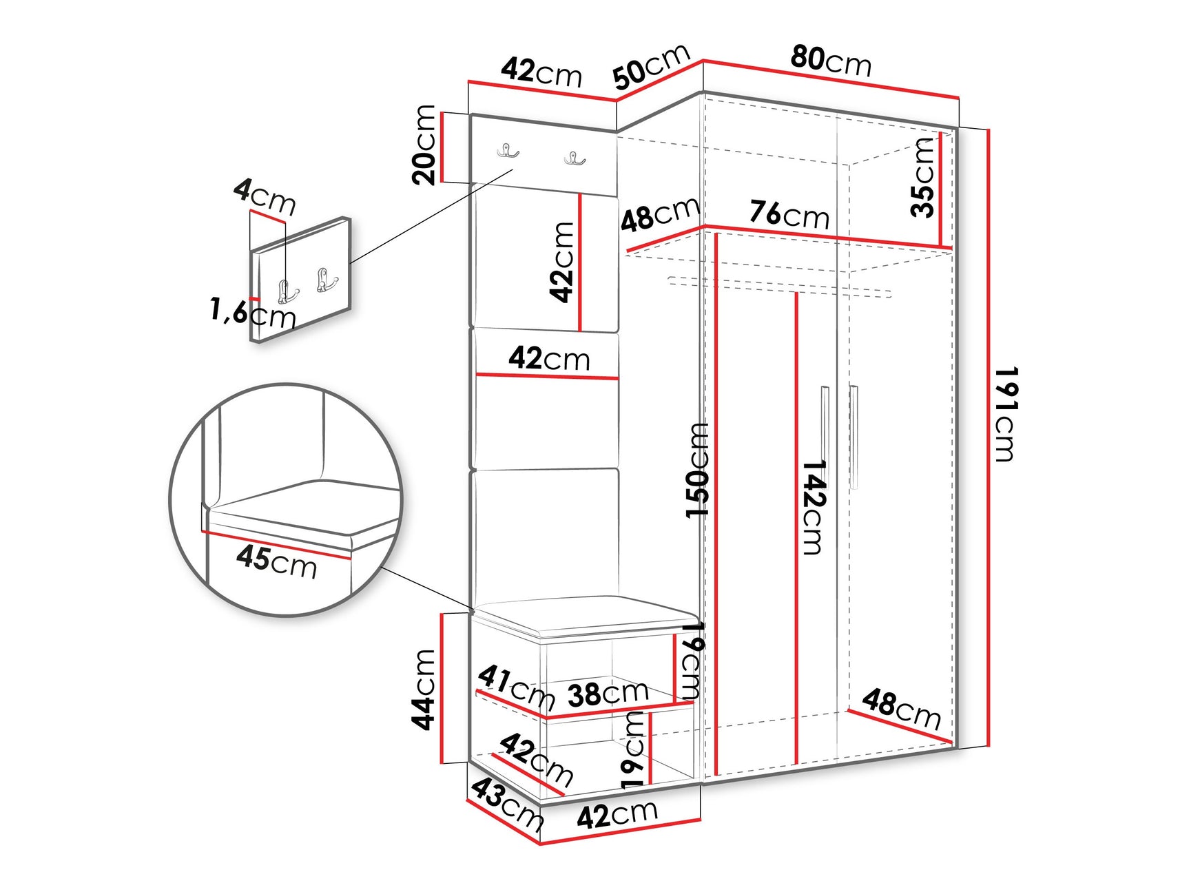 Entrésæt Hartford 523