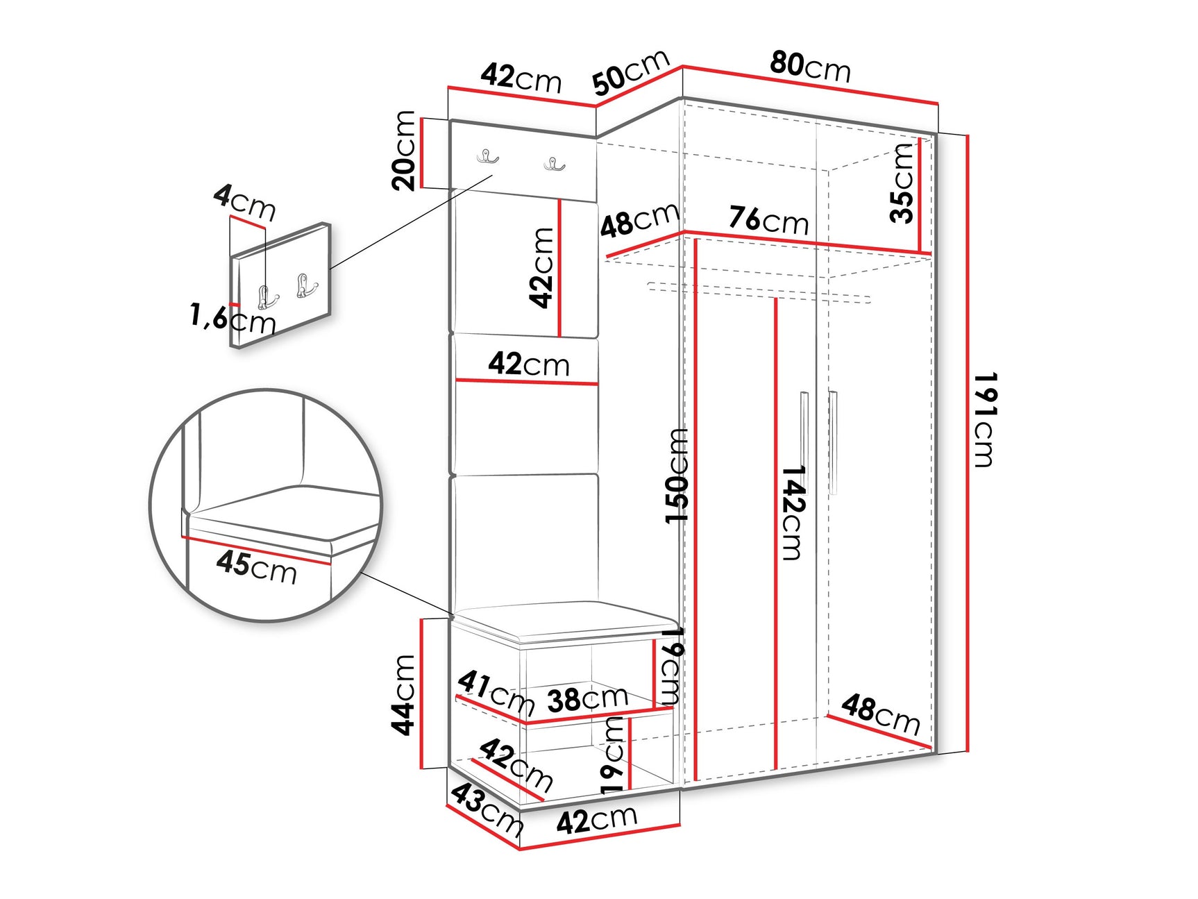 Entrésæt Hartford 523