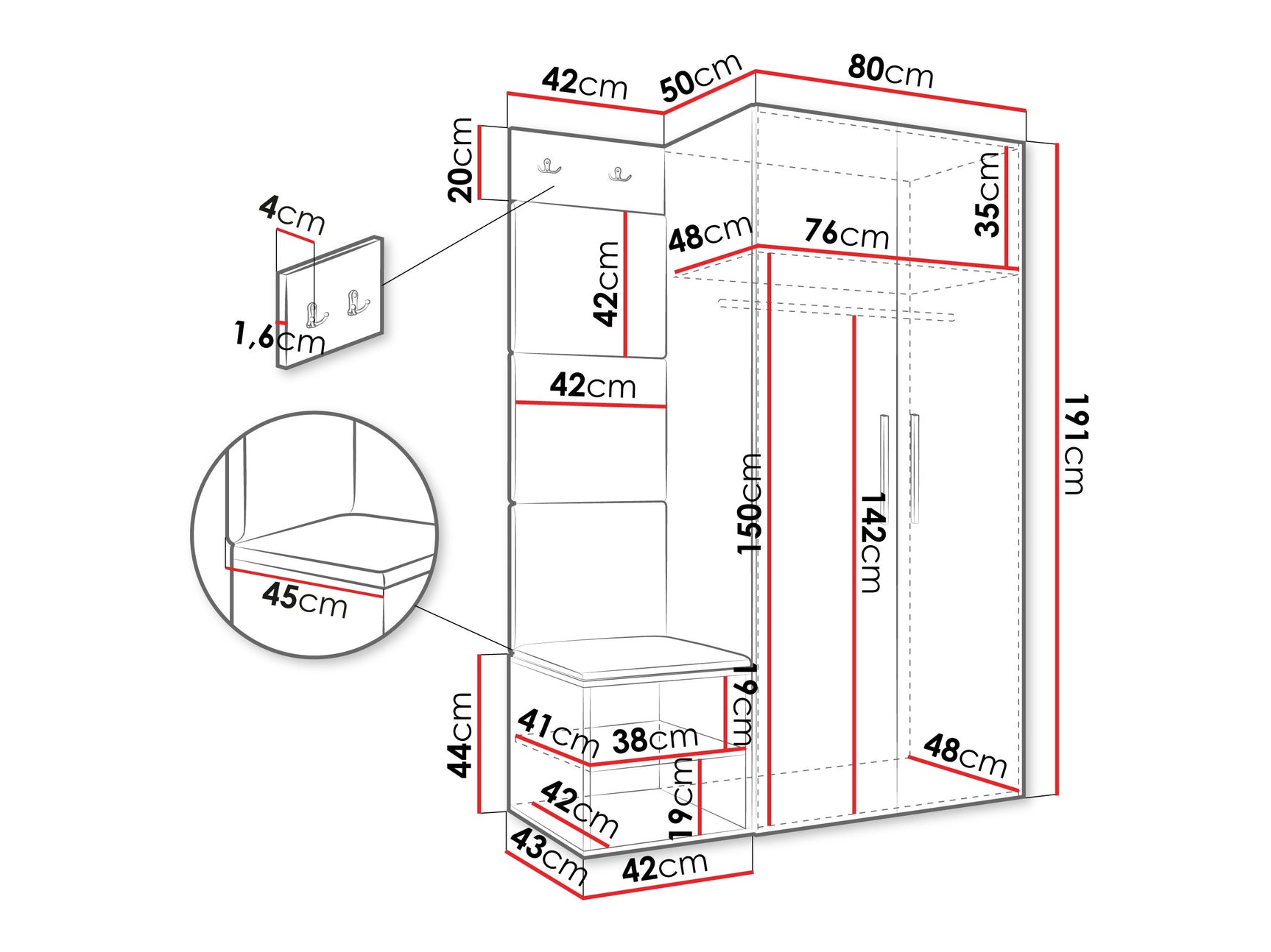 Entrésæt Hartford 523