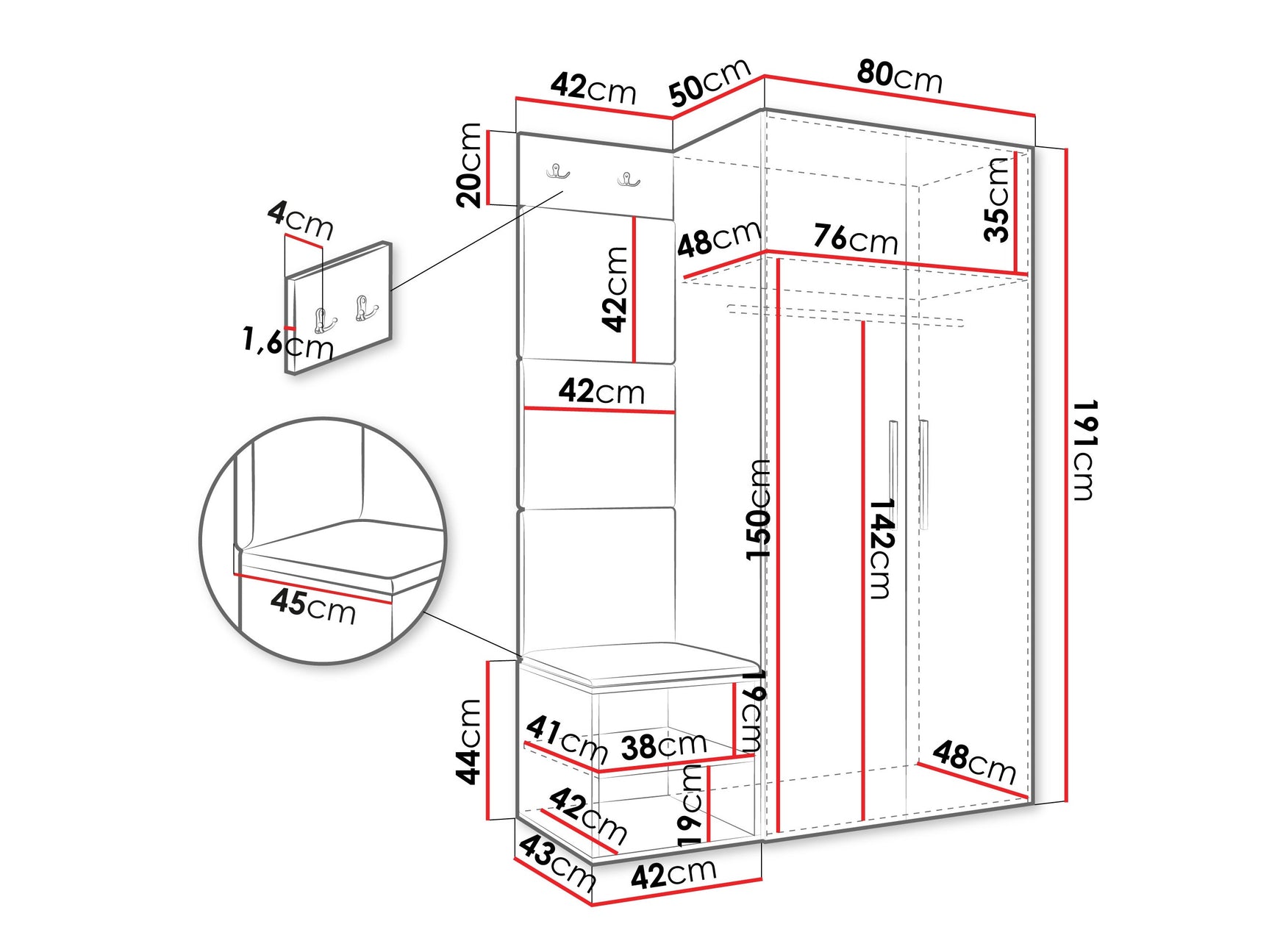 Entrésæt Hartford 523