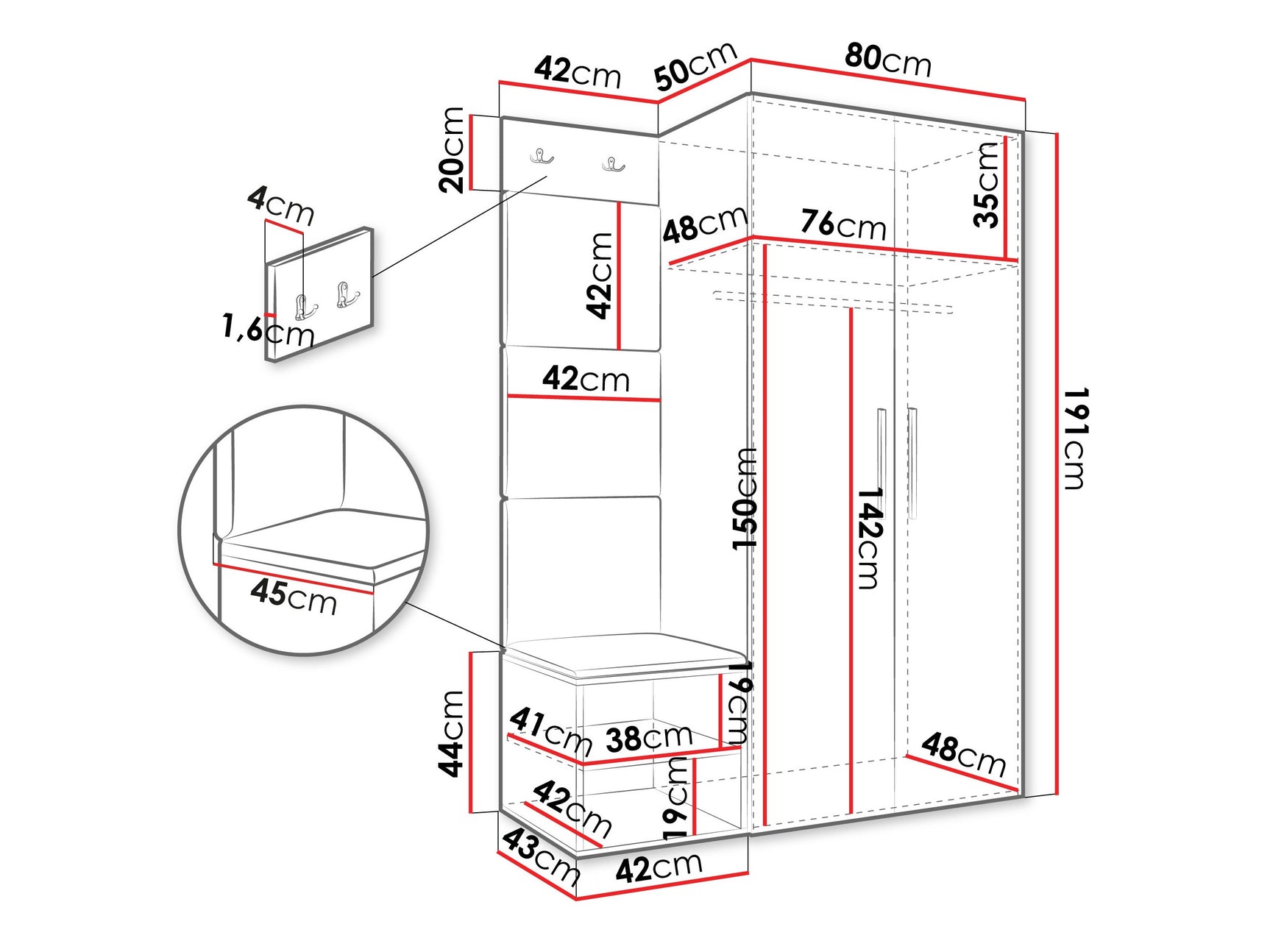 Entrésæt Hartford 523
