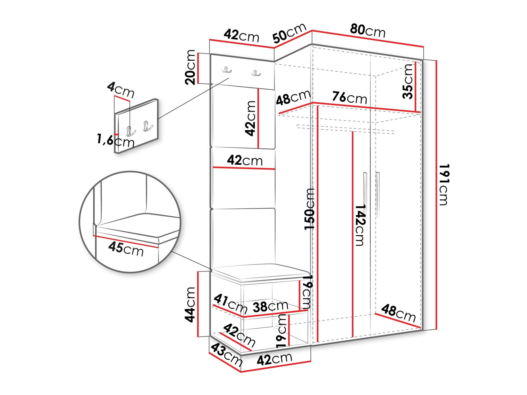 Entrésæt Hartford 523