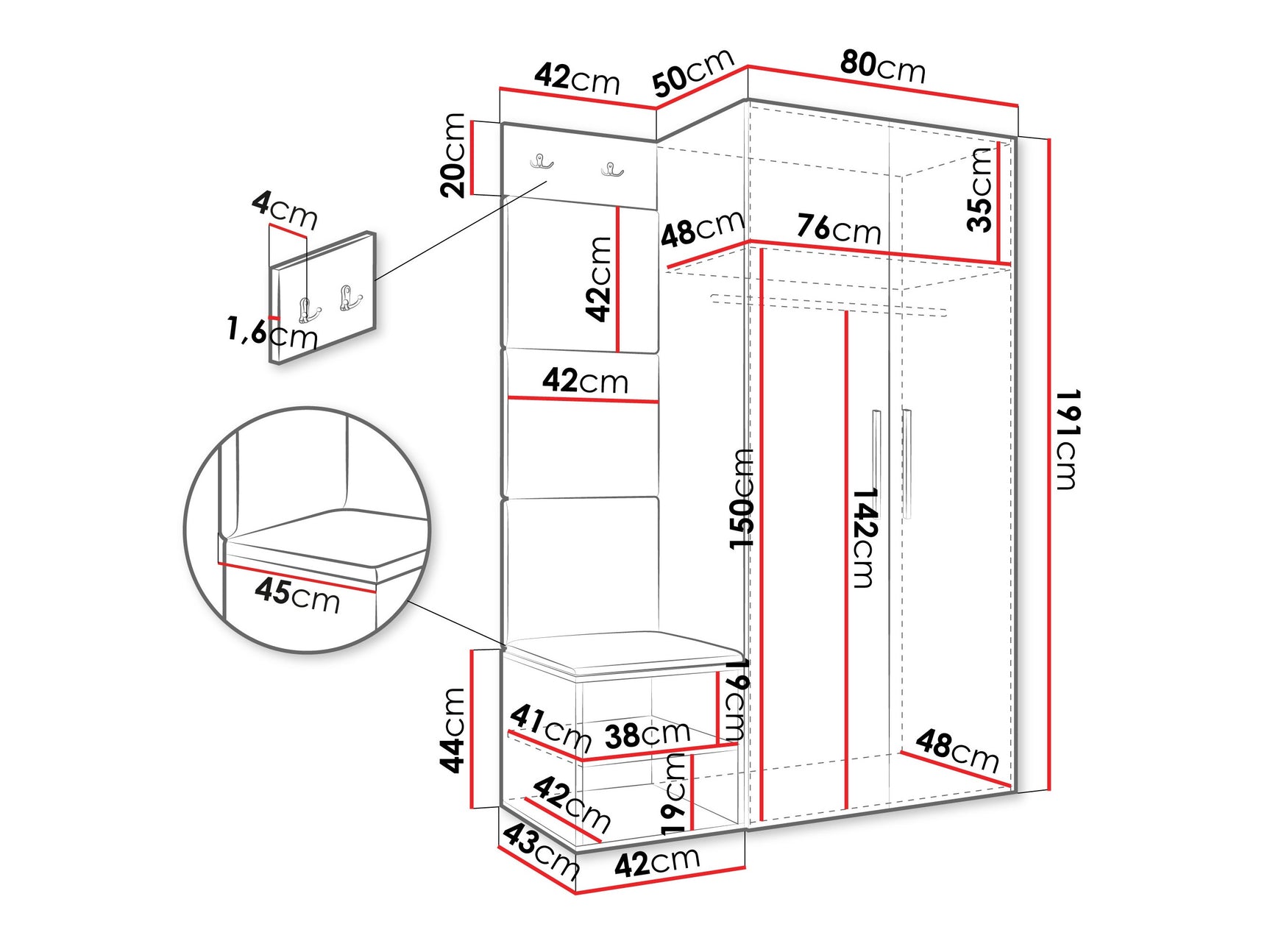 Entrésæt Hartford 523