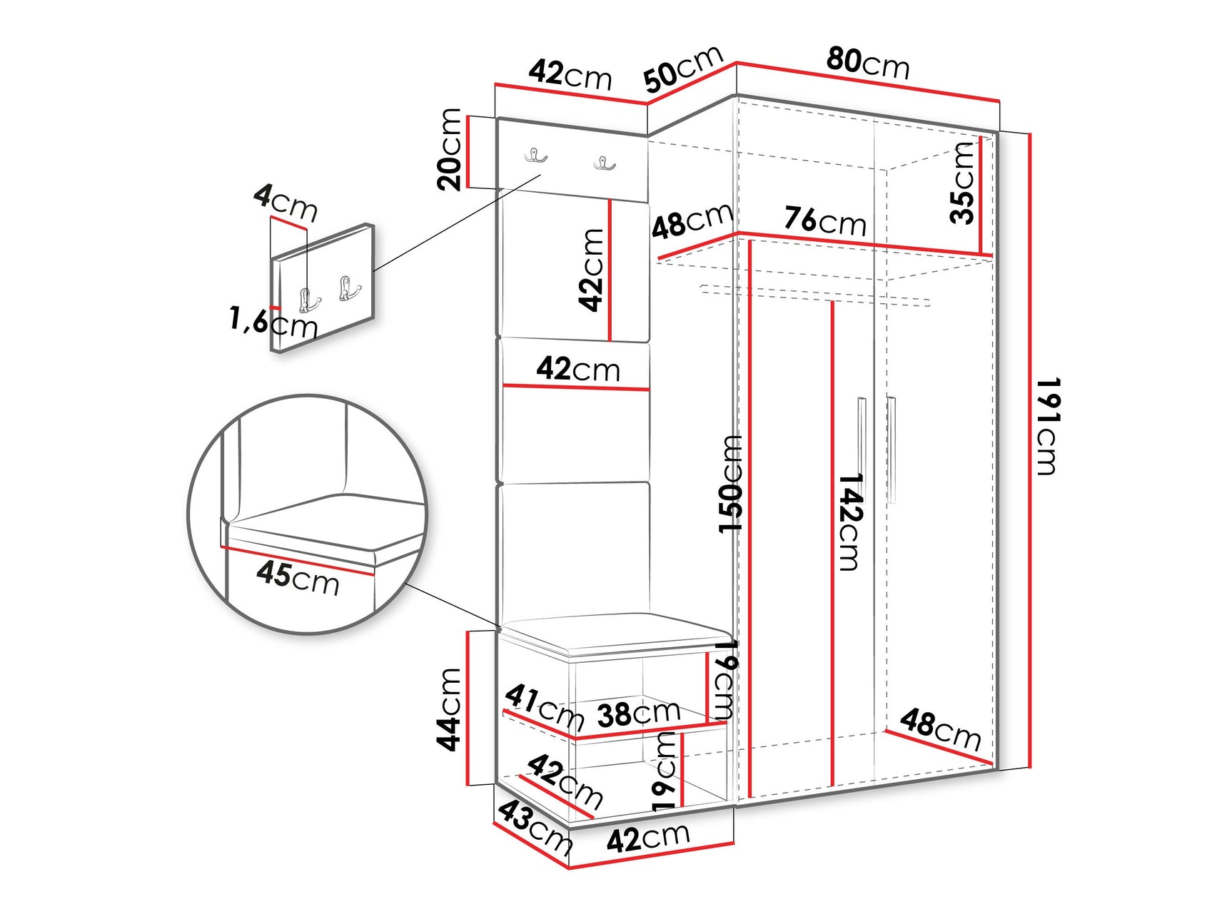 Entrésæt Hartford 523