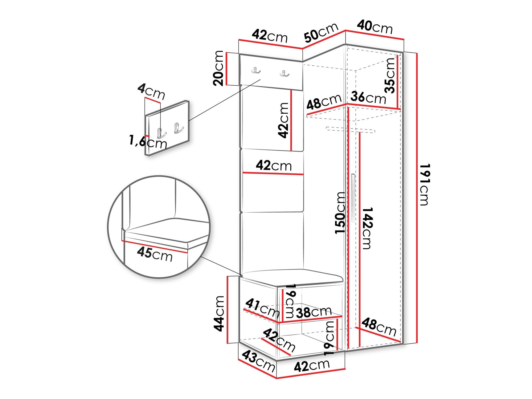 Entrésæt Hartford 524