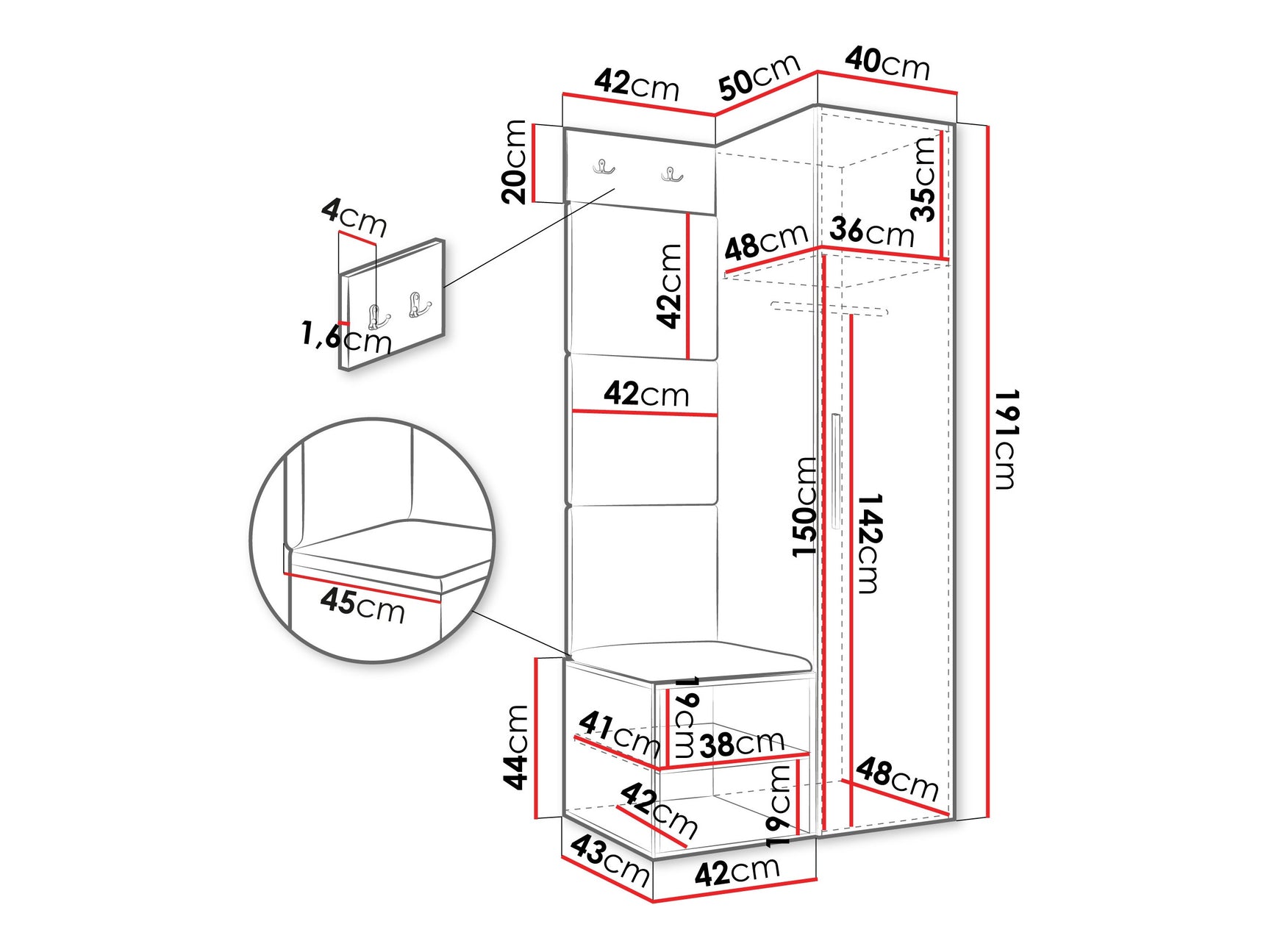Entrésæt Hartford 524
