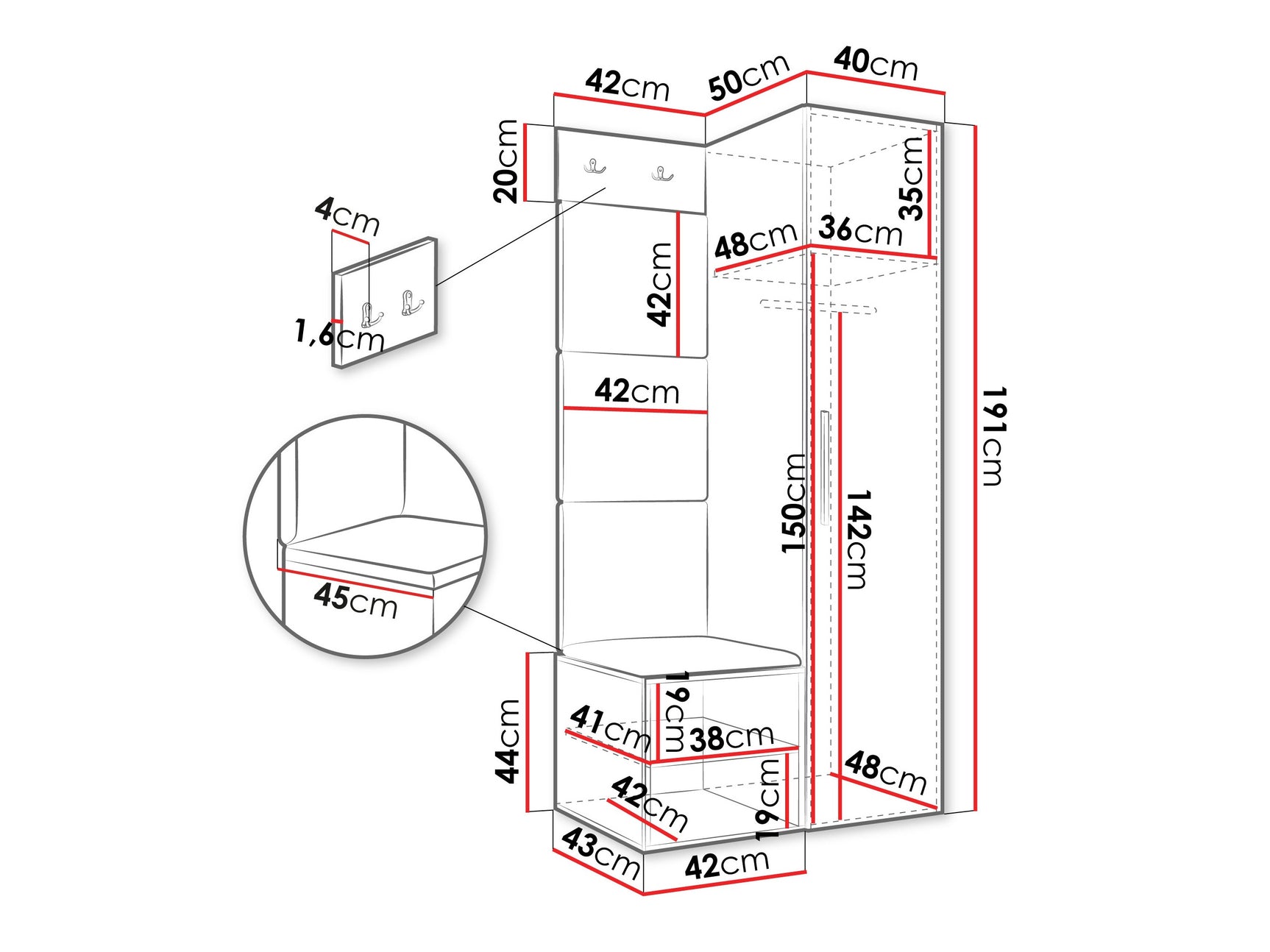 Entrésæt Hartford 524