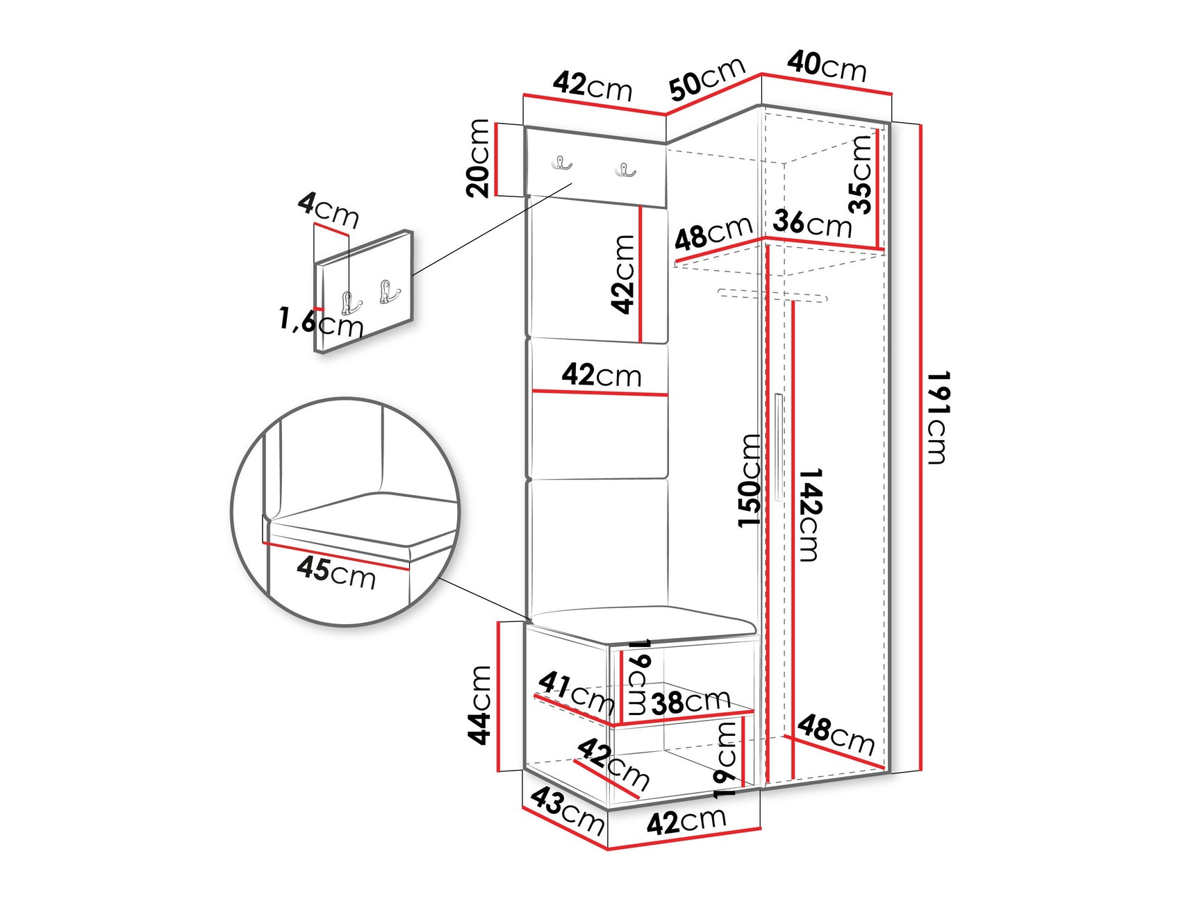 Entrésæt Hartford 524