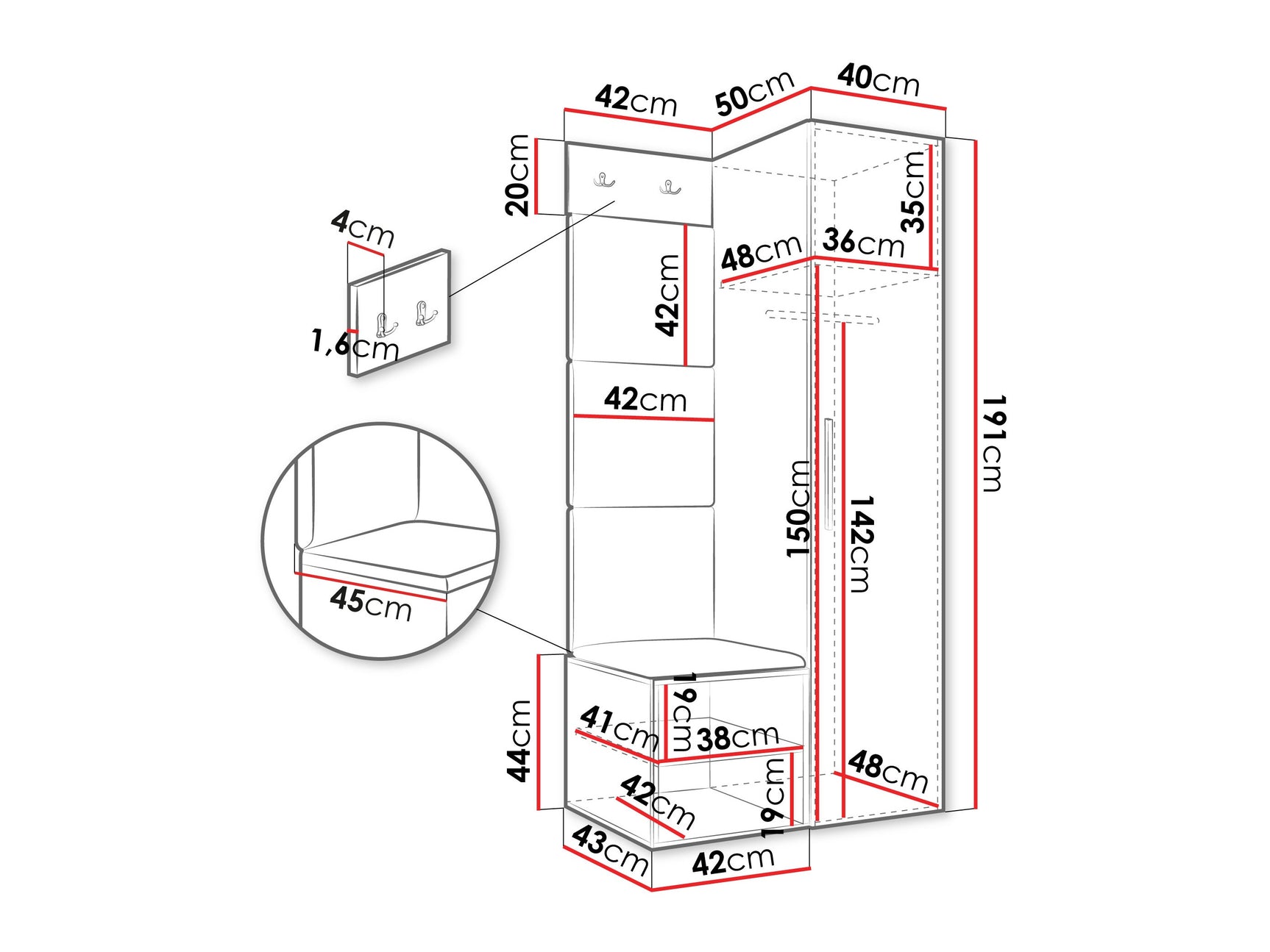 Entrésæt Hartford 524