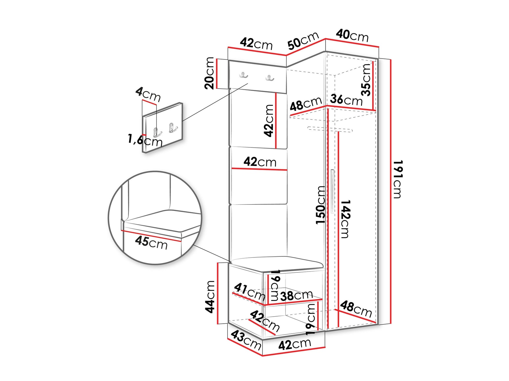 Entrésæt Hartford 524