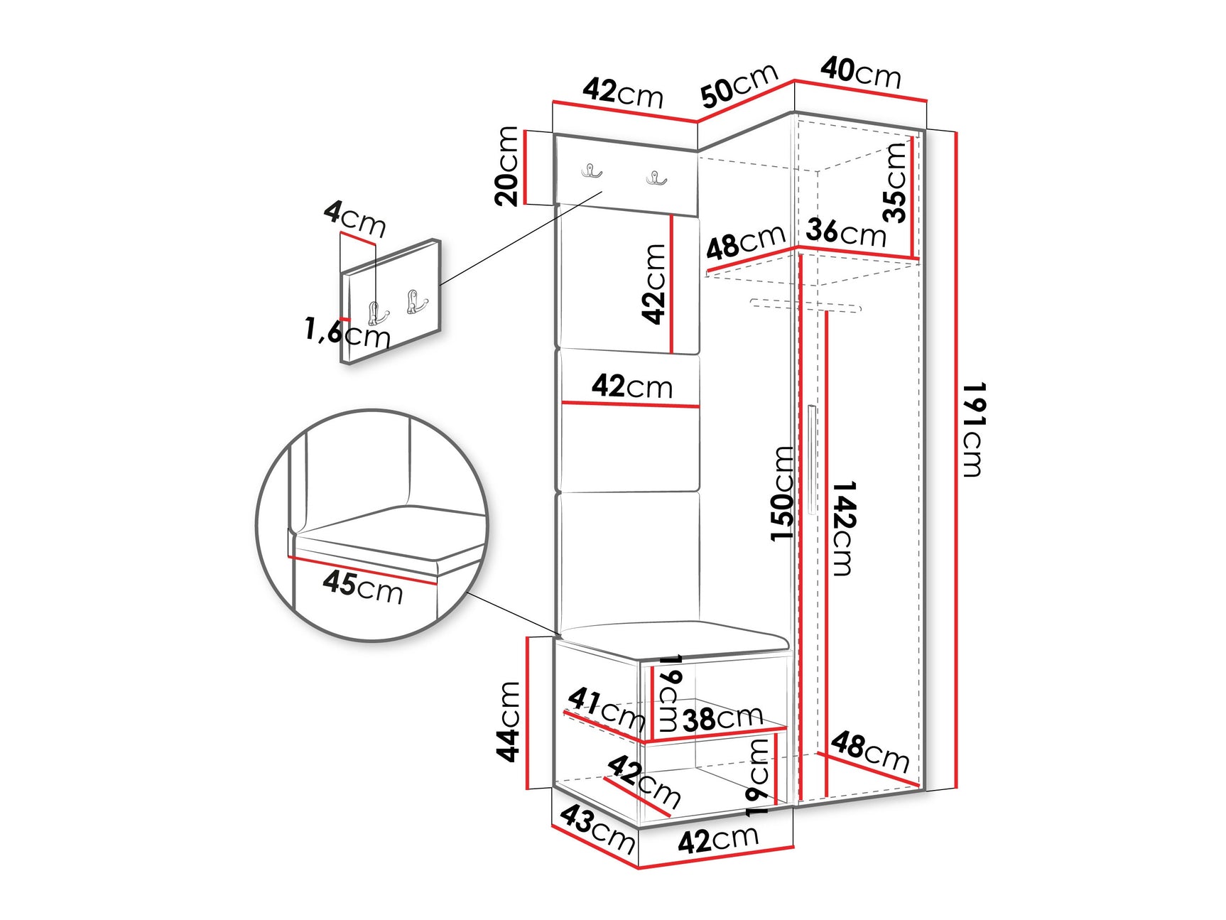 Entrésæt Hartford 524