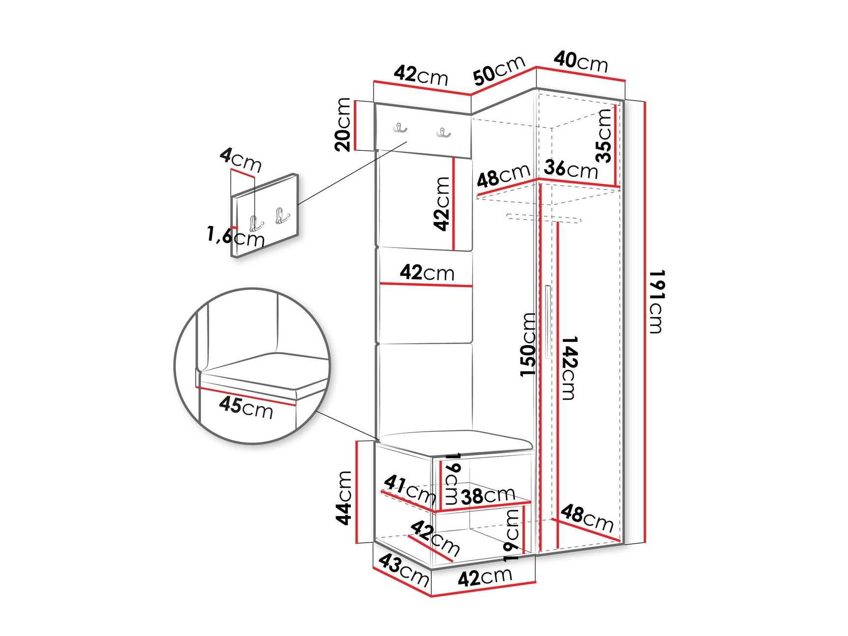 Entrésæt Hartford 524