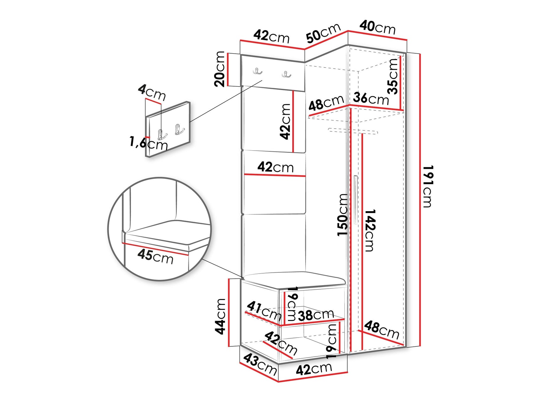 Entrésæt Hartford 524