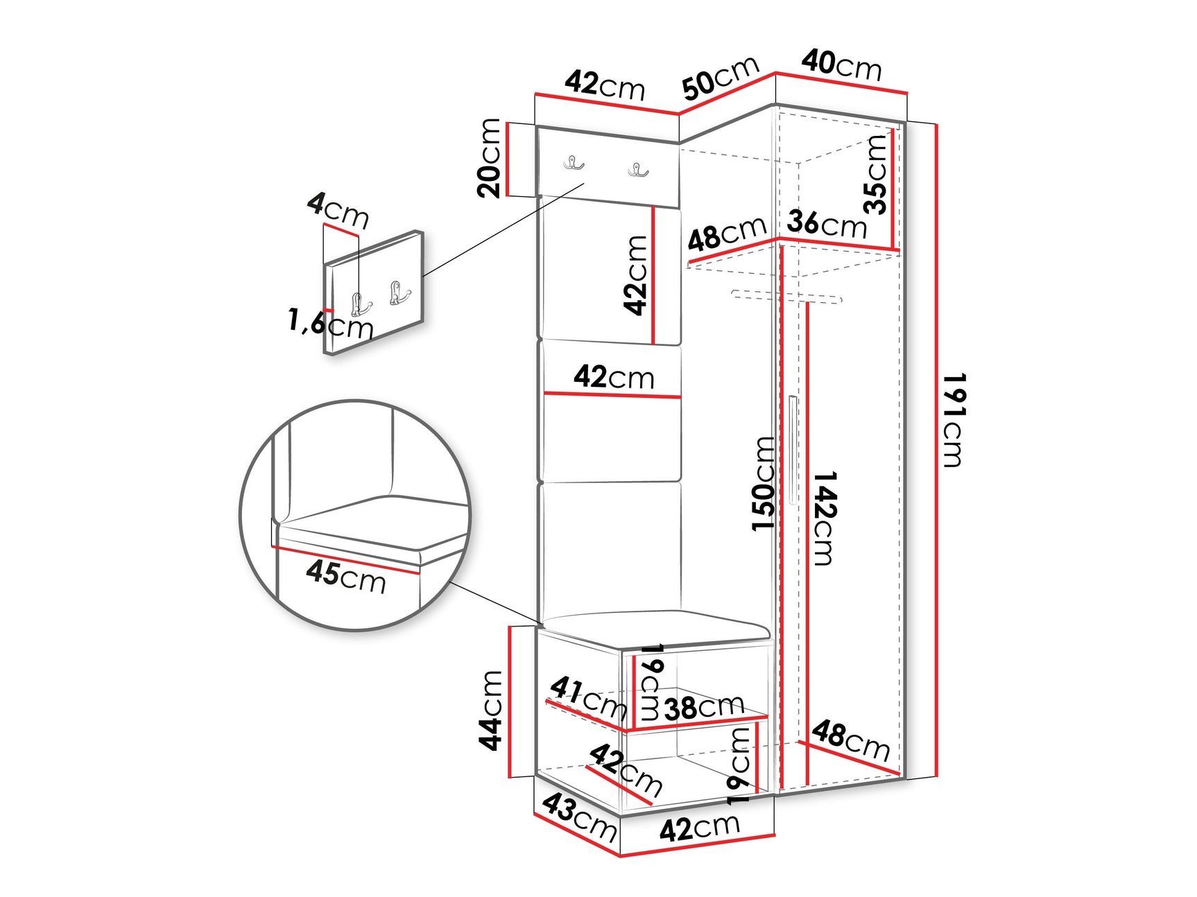 Entrésæt Hartford 524