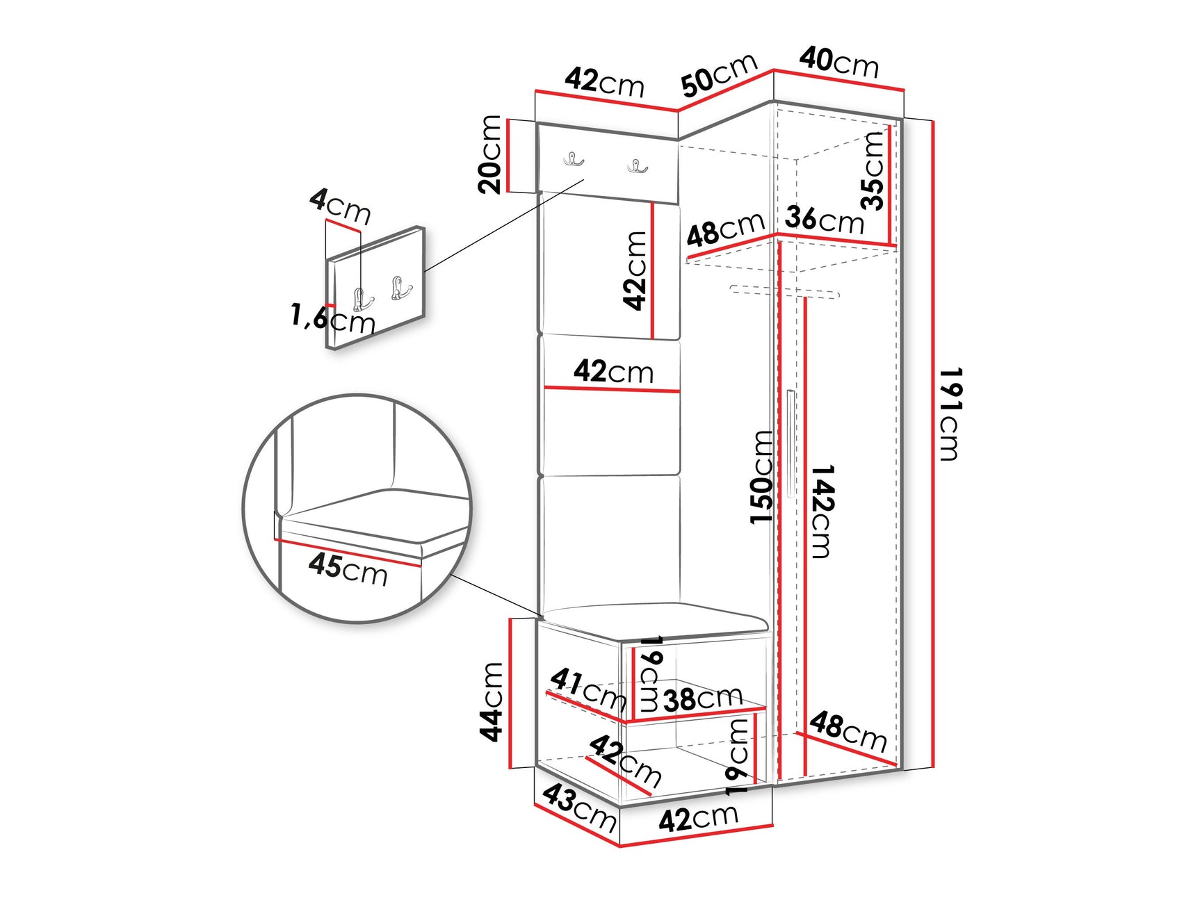 Entrésæt Hartford 524