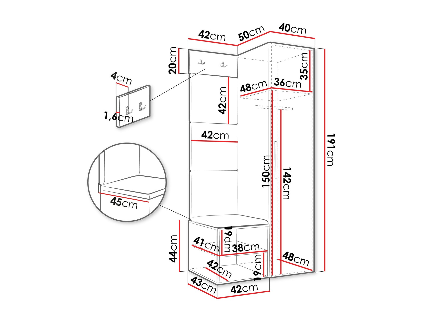 Entrésæt Hartford 524