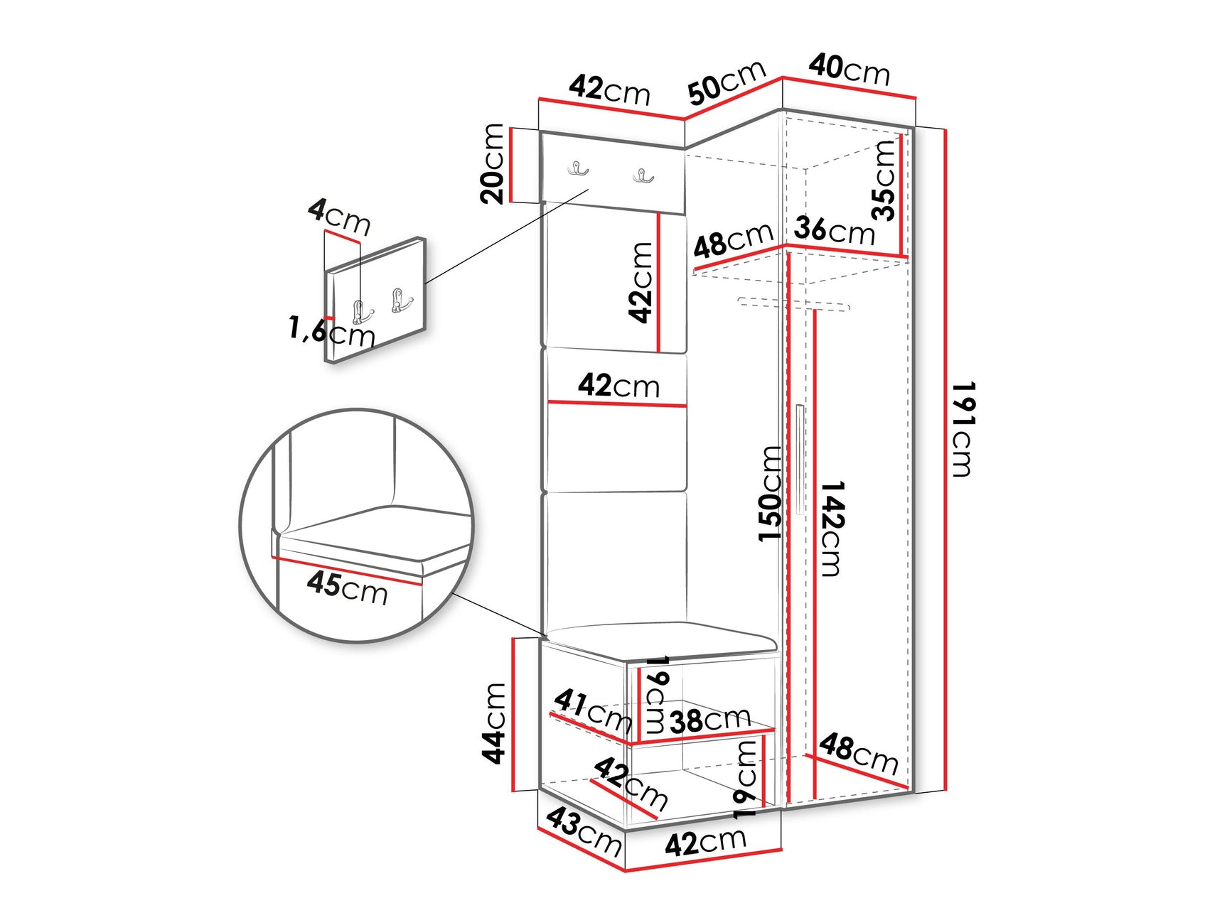 Entrésæt Hartford 524