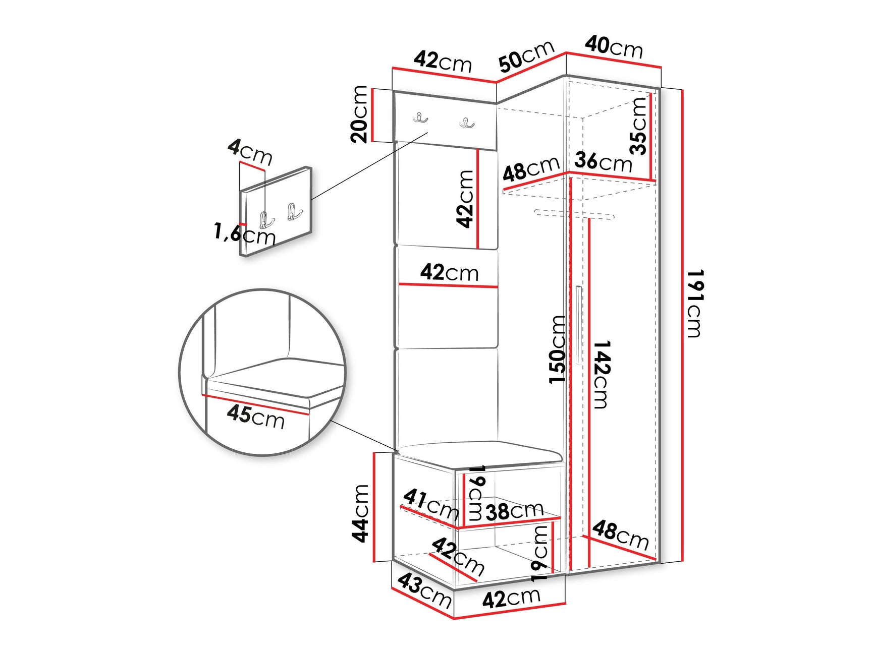 Entrésæt Hartford 524