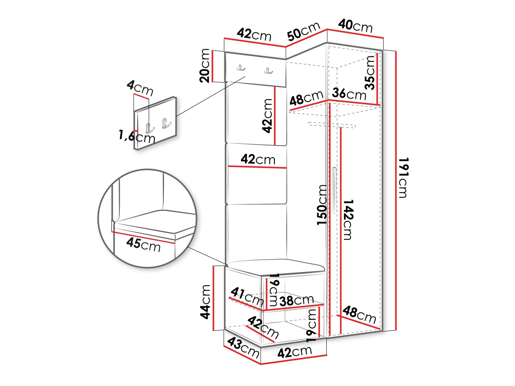 Entrésæt Hartford 524