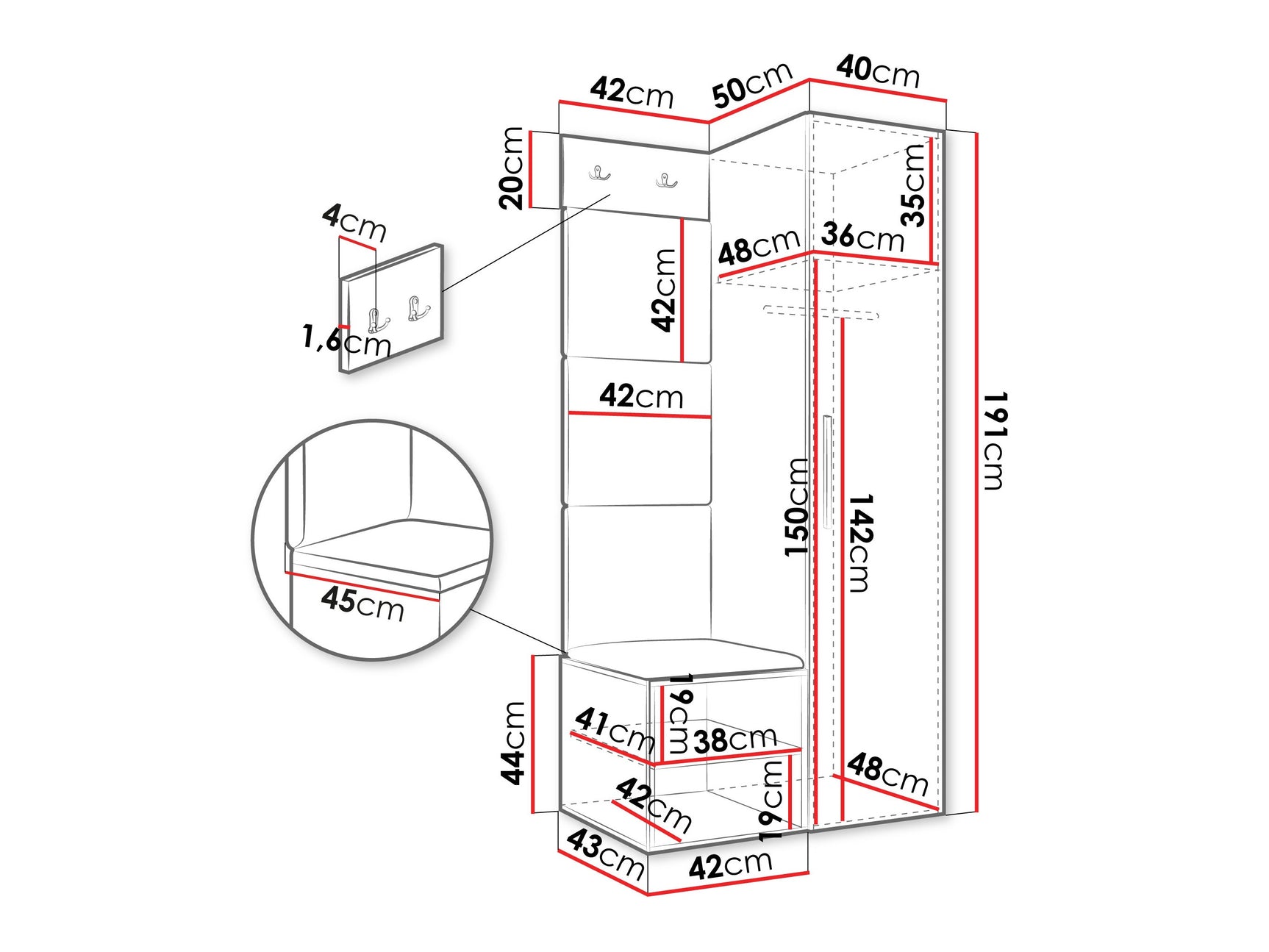 Entrésæt Hartford 524