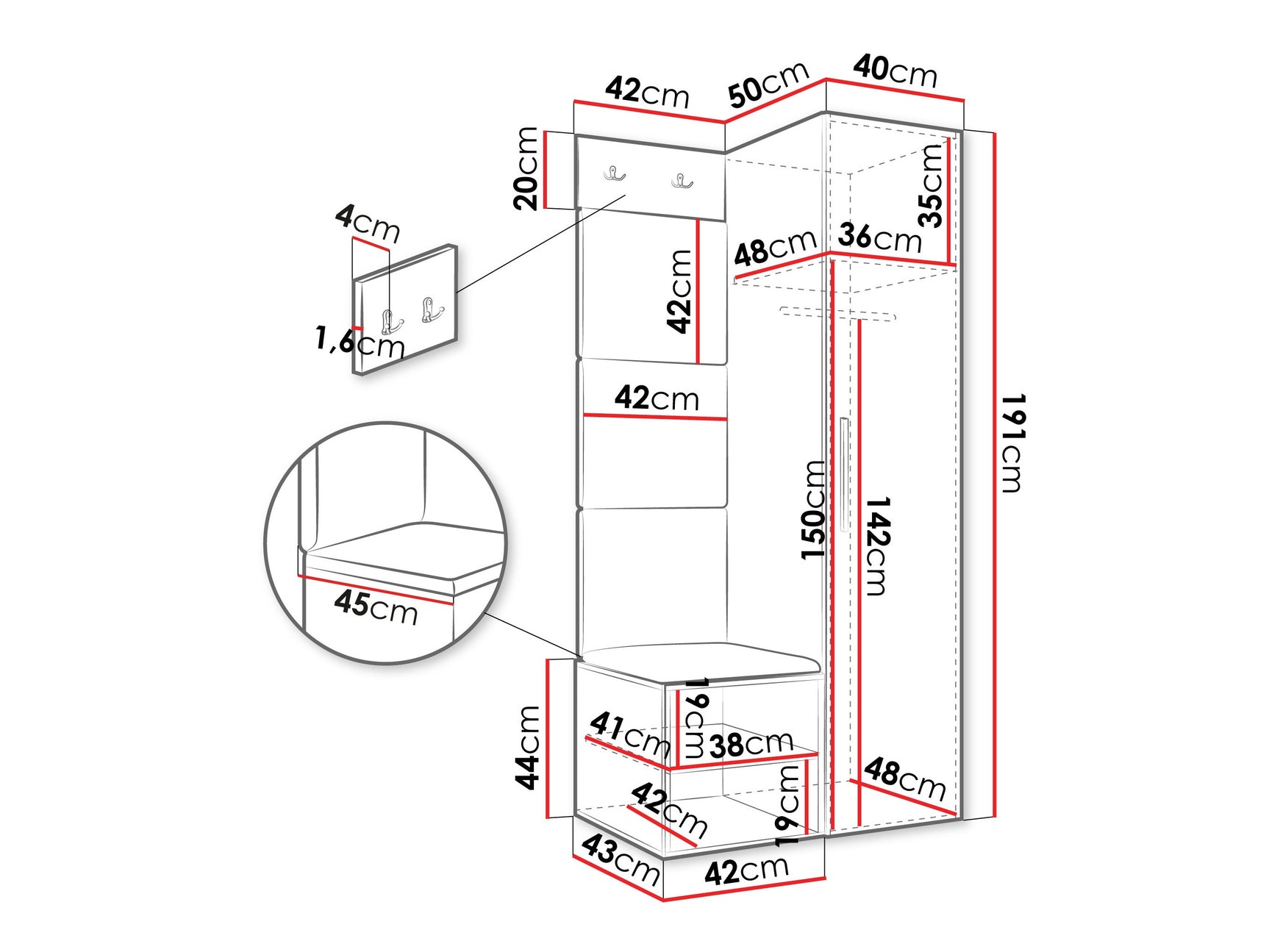 Entrésæt Hartford 524