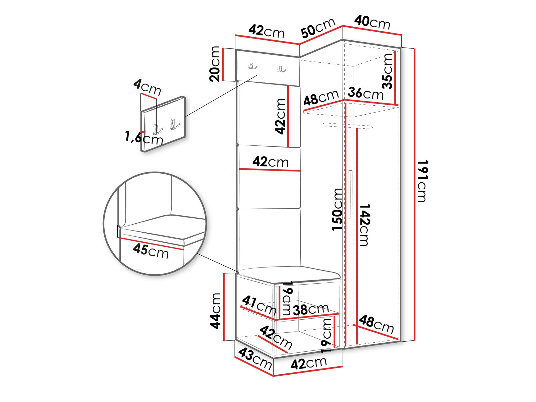 Entrésæt Hartford 524