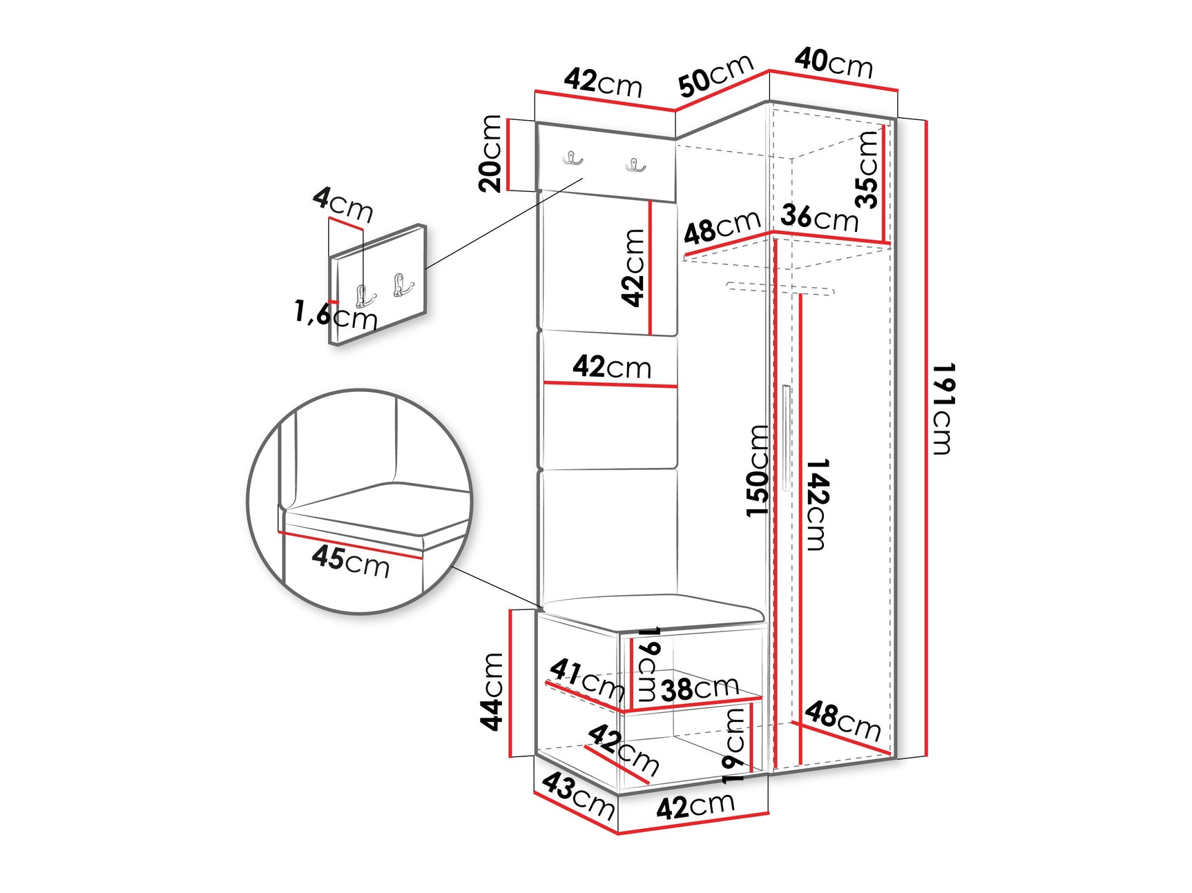 Entrésæt Hartford 524