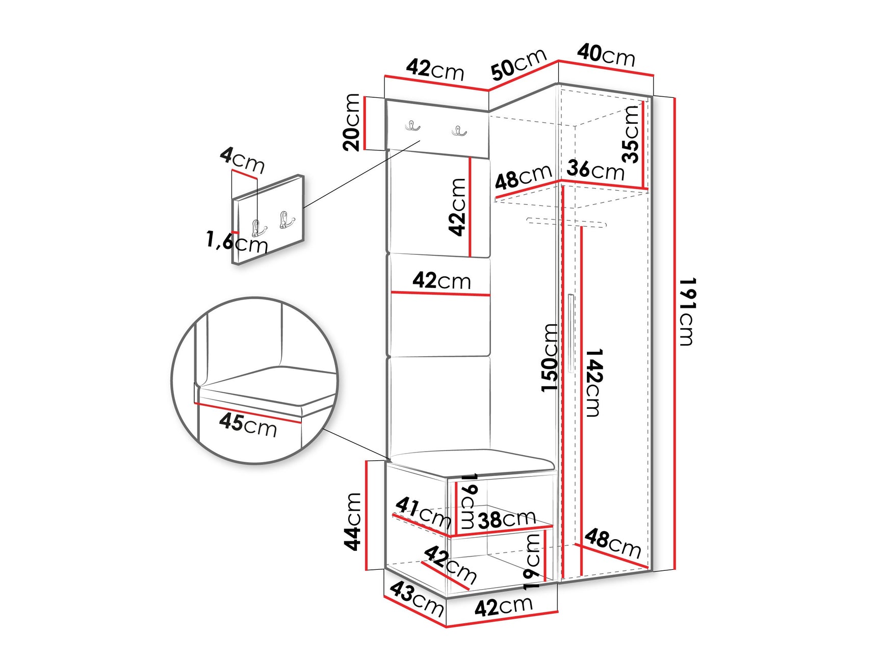 Entrésæt Hartford 524