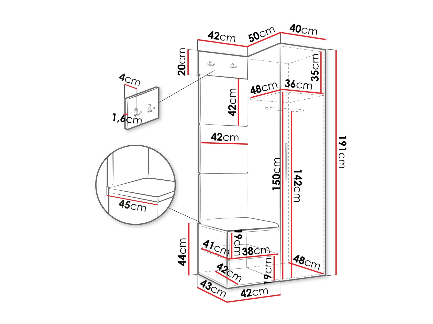 Entrésæt Hartford 524