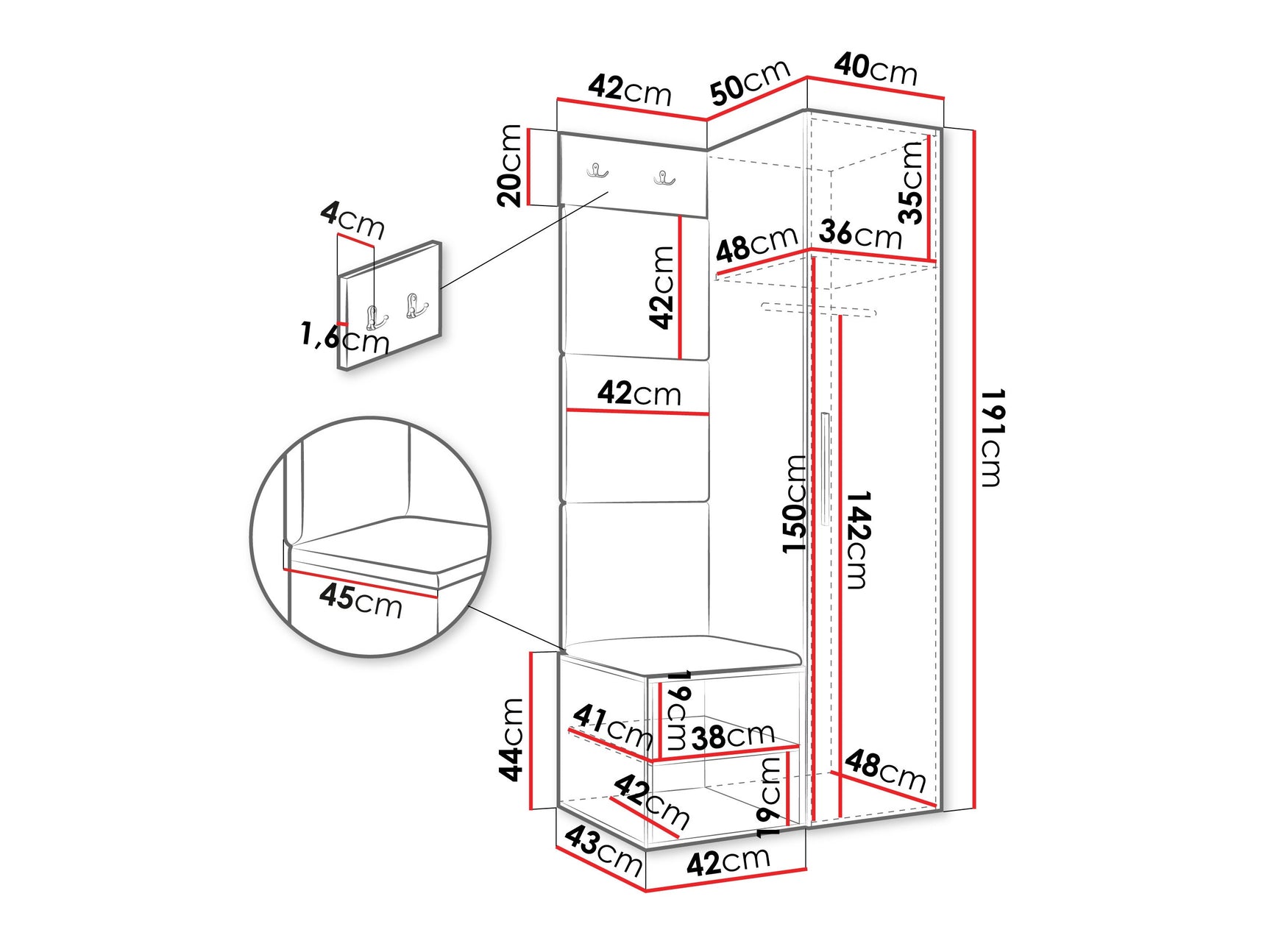 Entrésæt Hartford 524