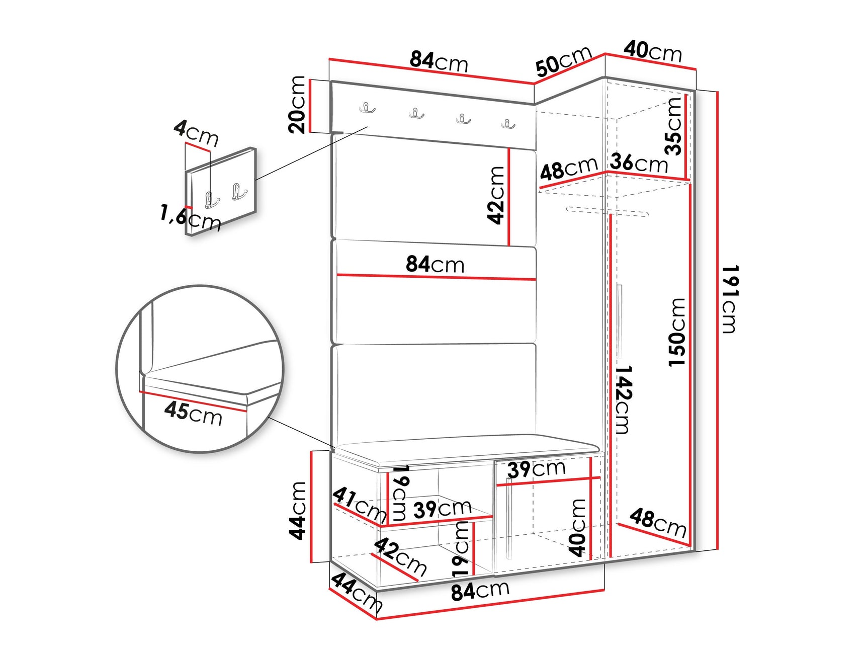 Entrésæt Hartford 525