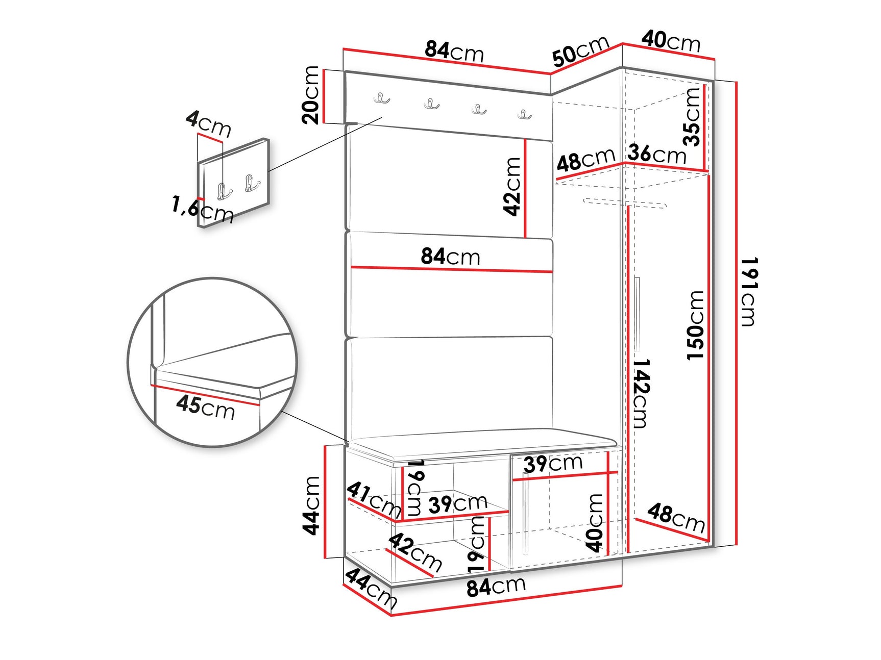 Entrésæt Hartford 525