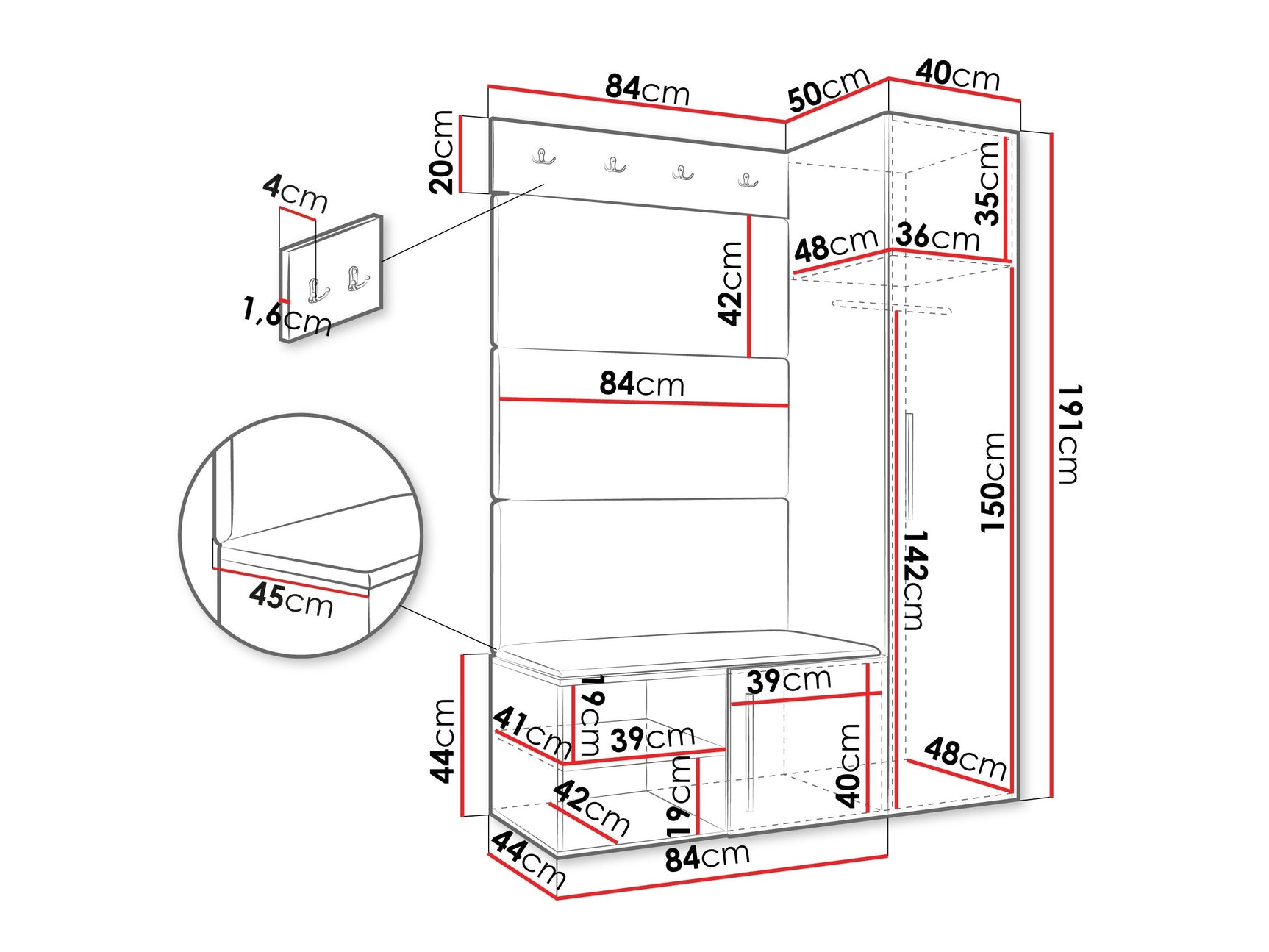 Entrésæt Hartford 525