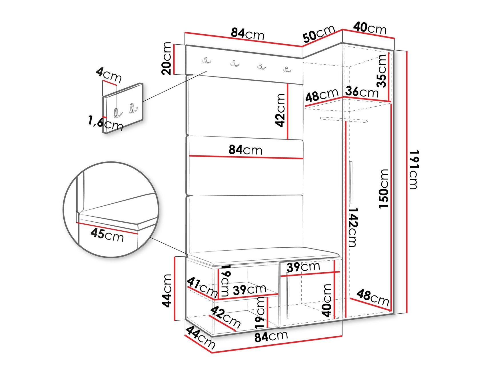 Entrésæt Hartford 525