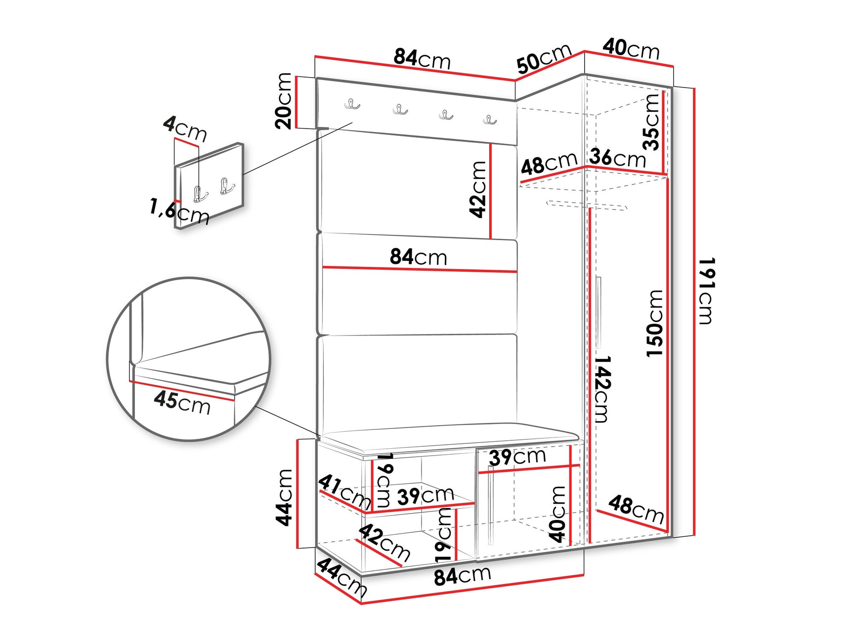 Entrésæt Hartford 525