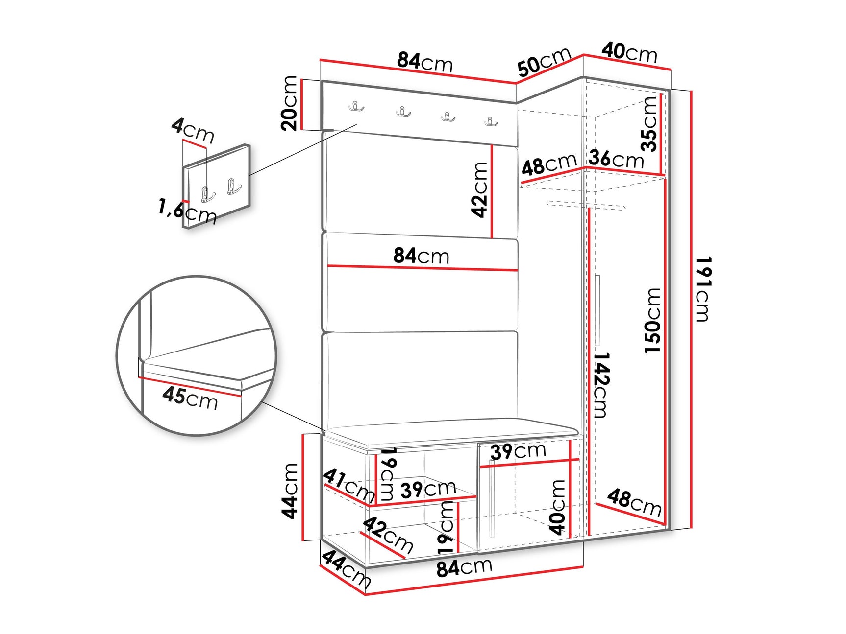 Entrésæt Hartford 525