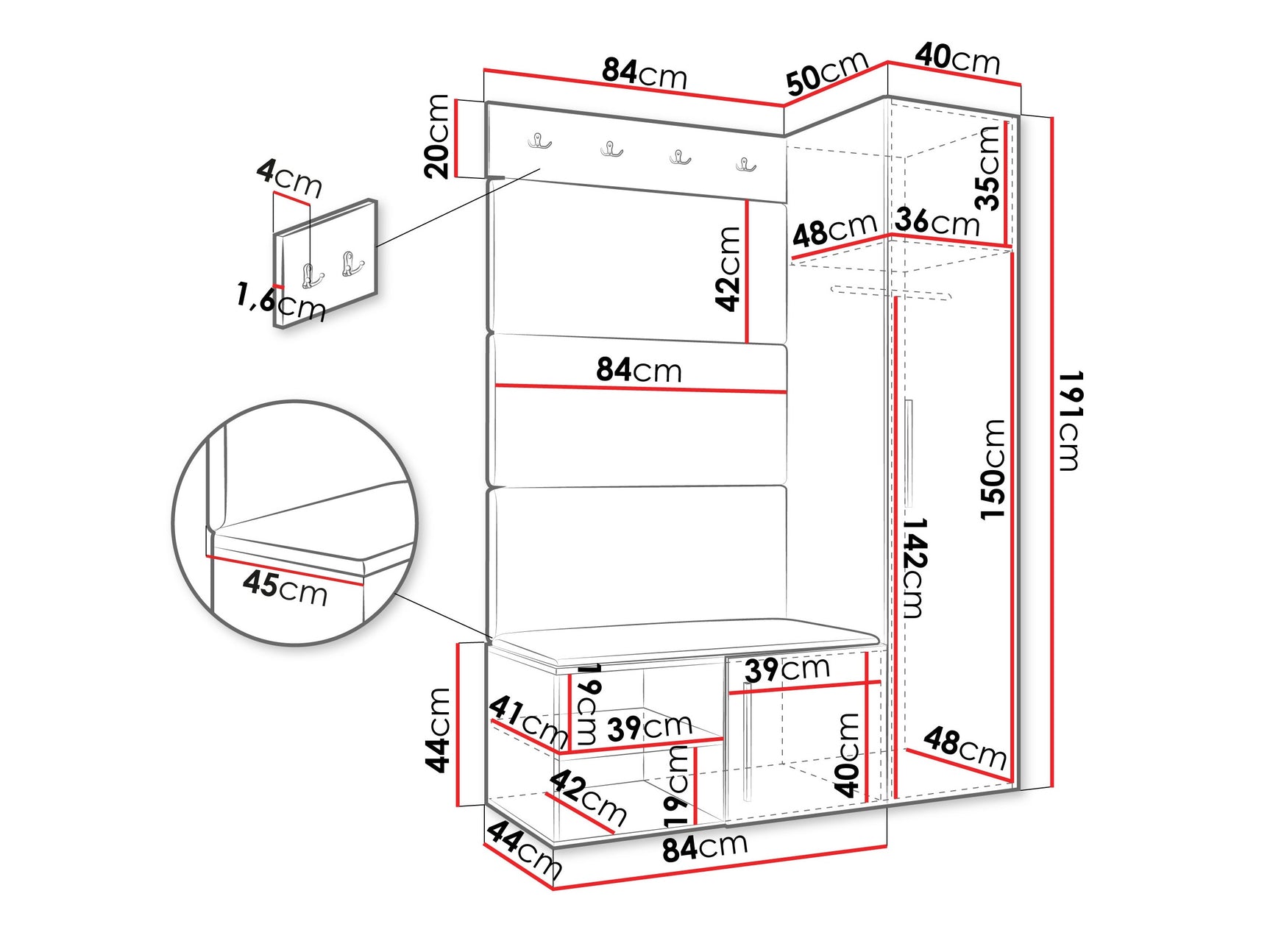 Entrésæt Hartford 525