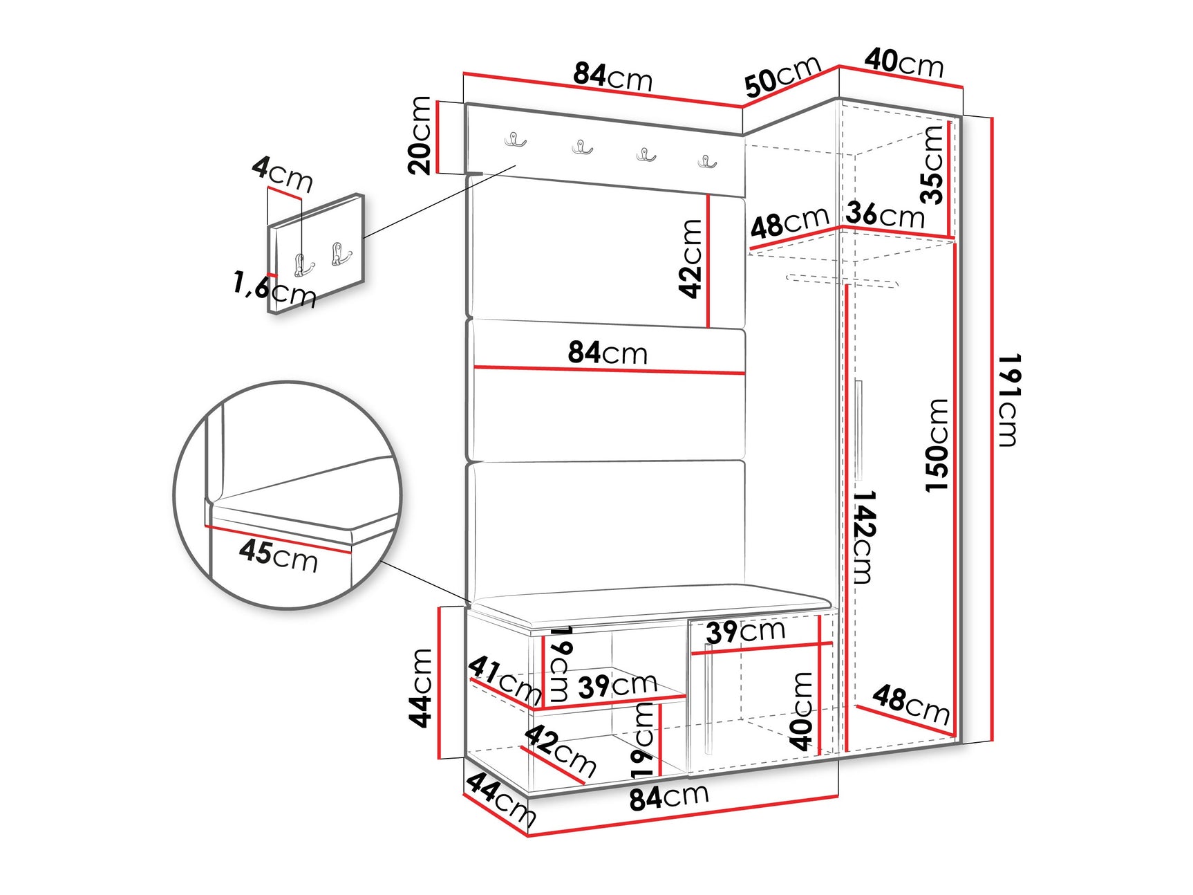 Entrésæt Hartford 525